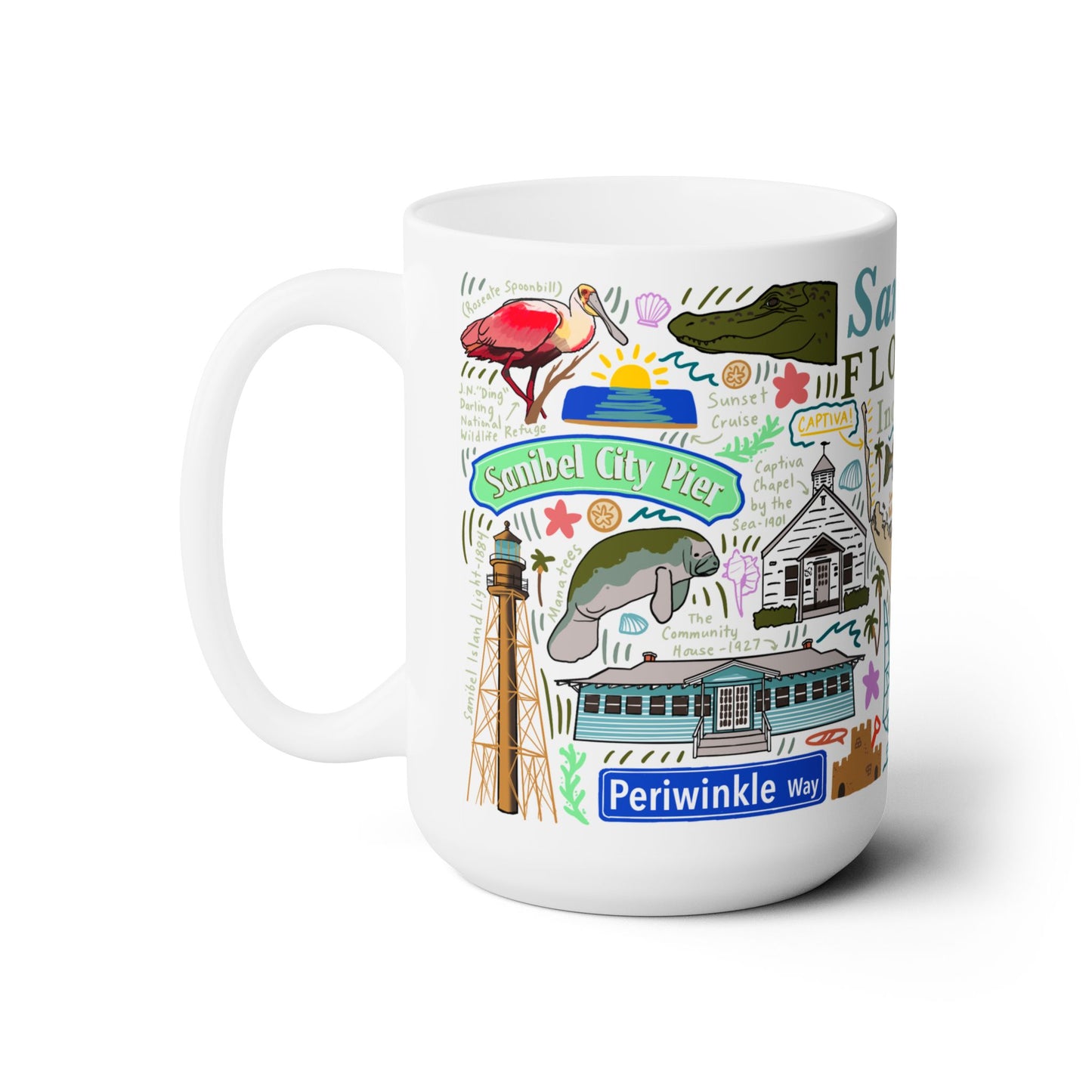 Sanibel Florida - Ceramic Mug 15oz