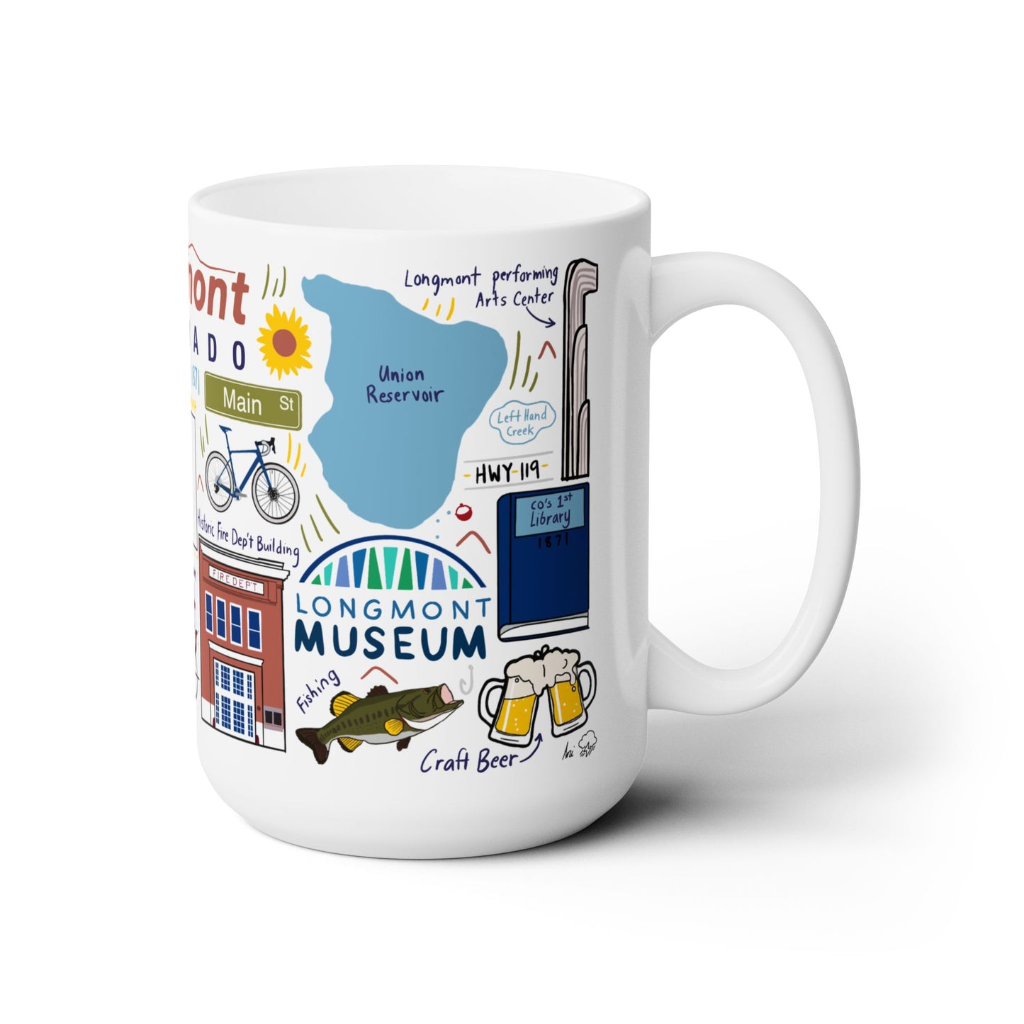 Longmont Colorado - Ceramic Mug 15oz