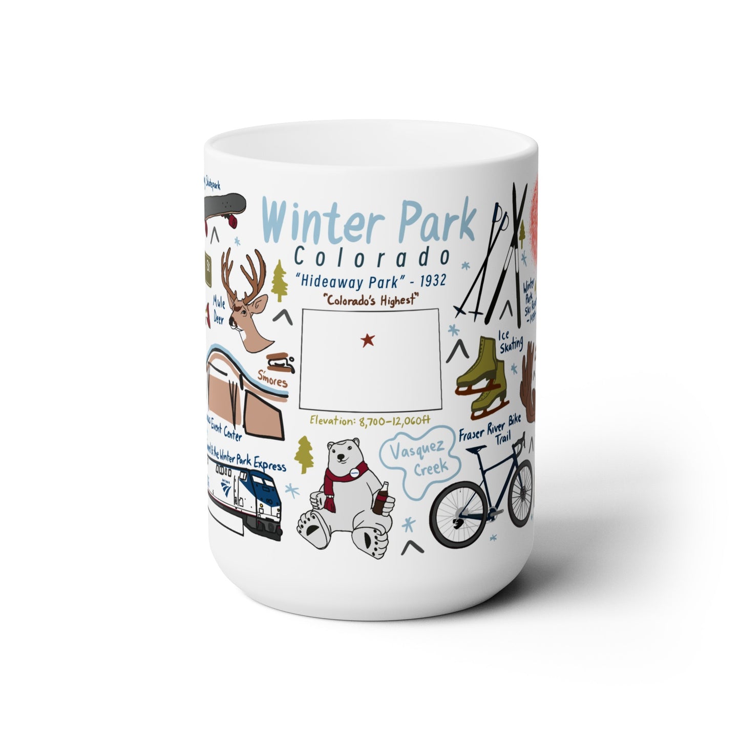 Winter Park Colorado - Ceramic Mug 15oz