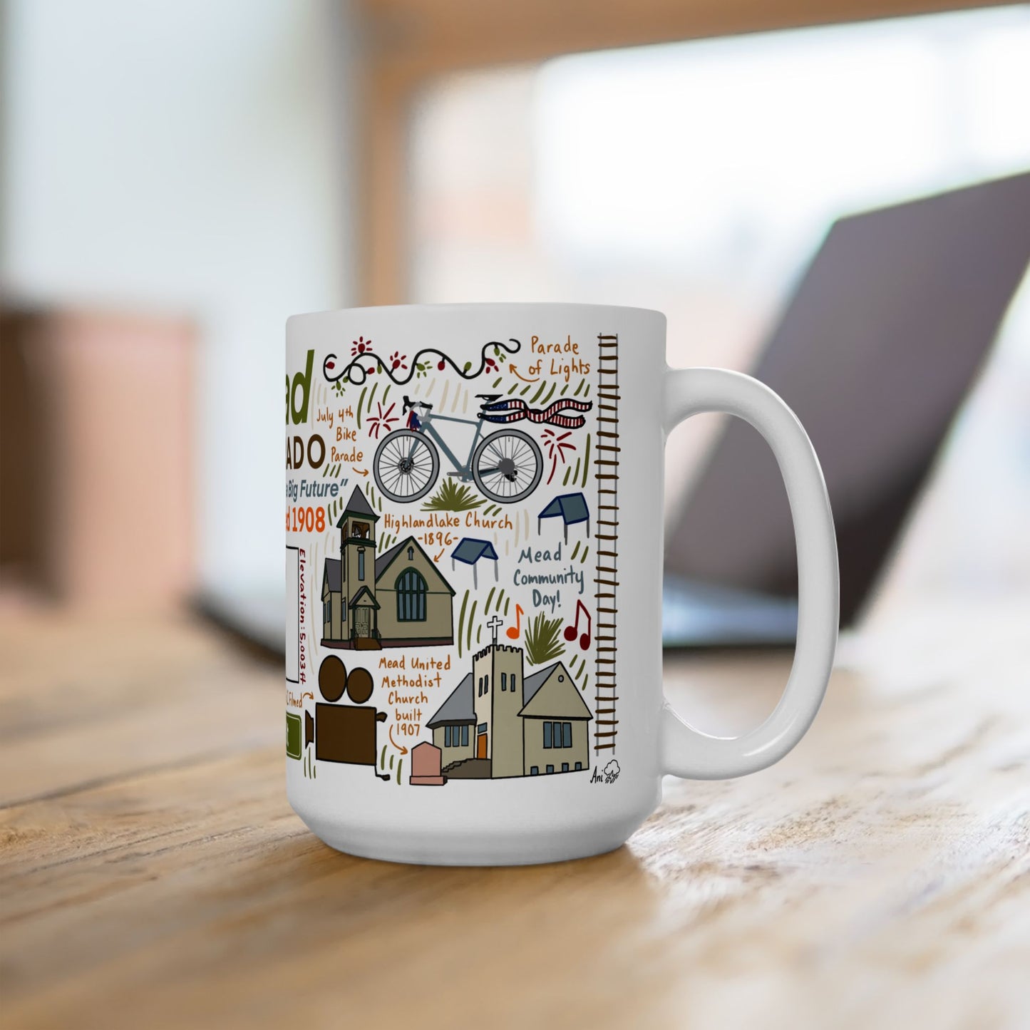 Mead Colorado - Ceramic Mug 15oz