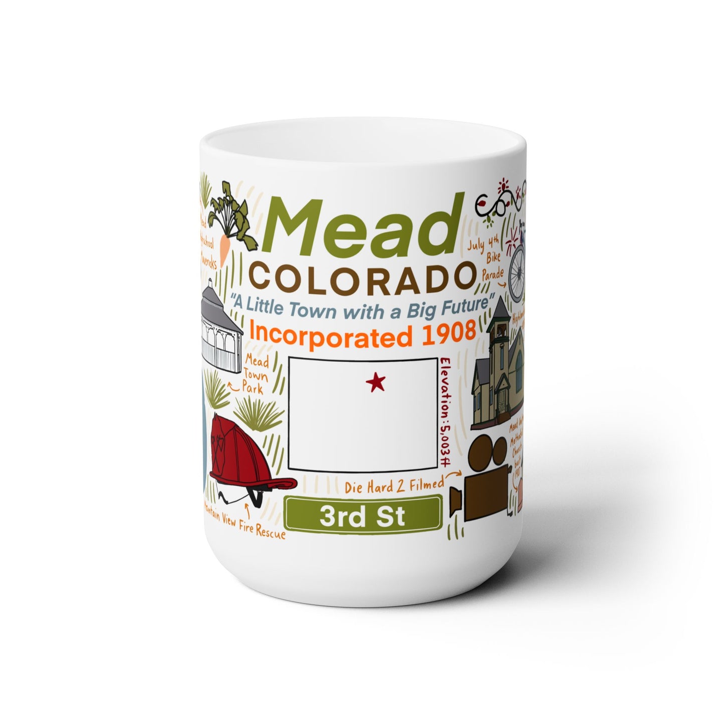Mead Colorado - Ceramic Mug 15oz