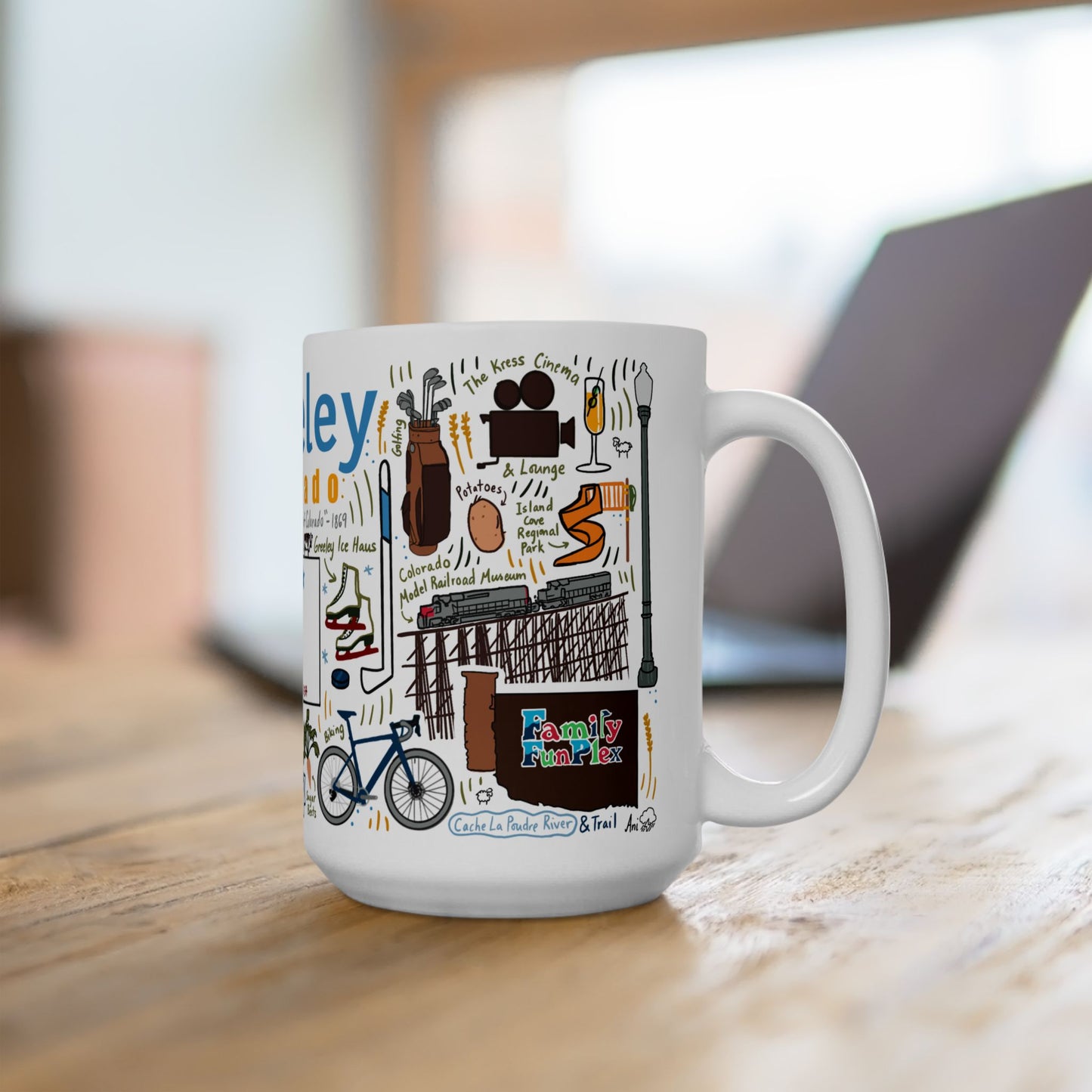 Greeley Colorado - Ceramic Mug 15oz