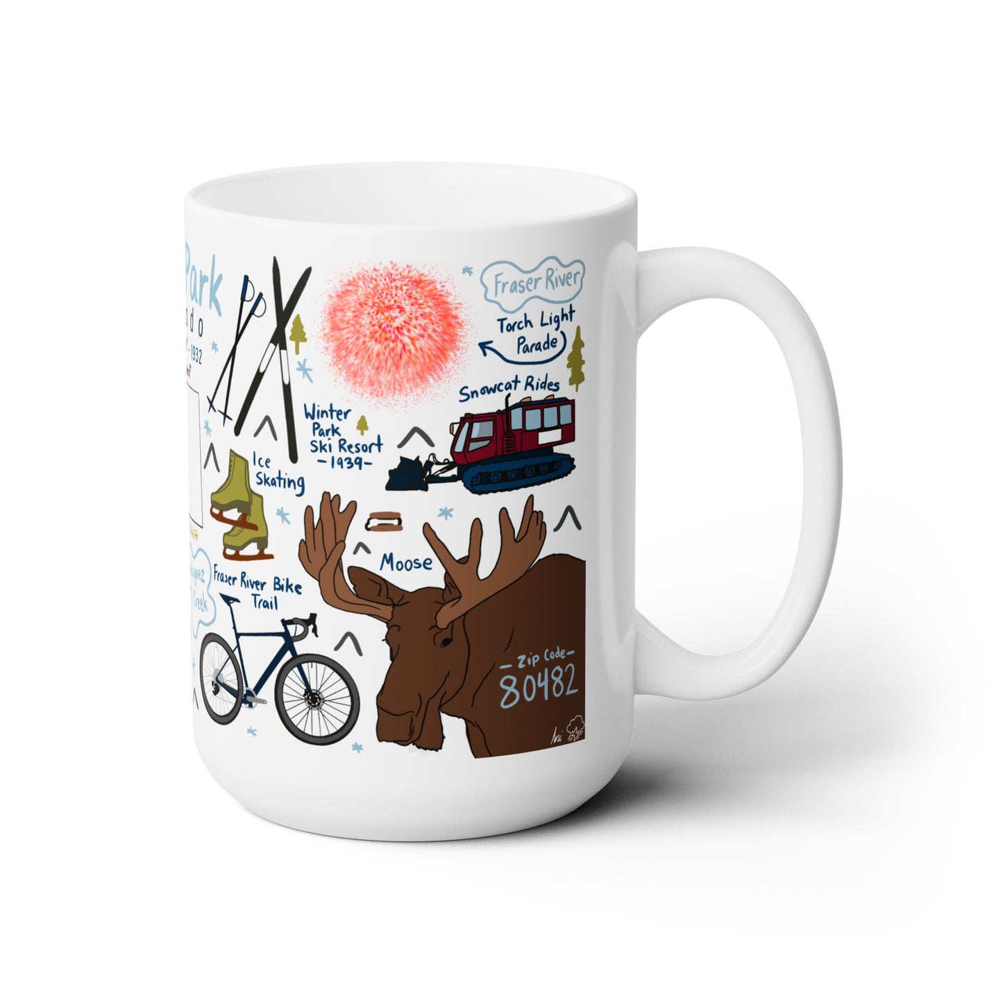 Winter Park Colorado - Ceramic Mug 15oz