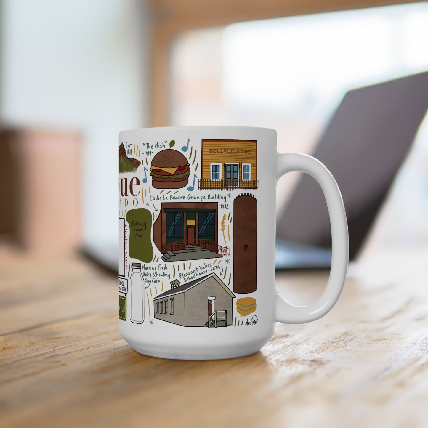 Bellvue Colorado - Ceramic Mug 15oz