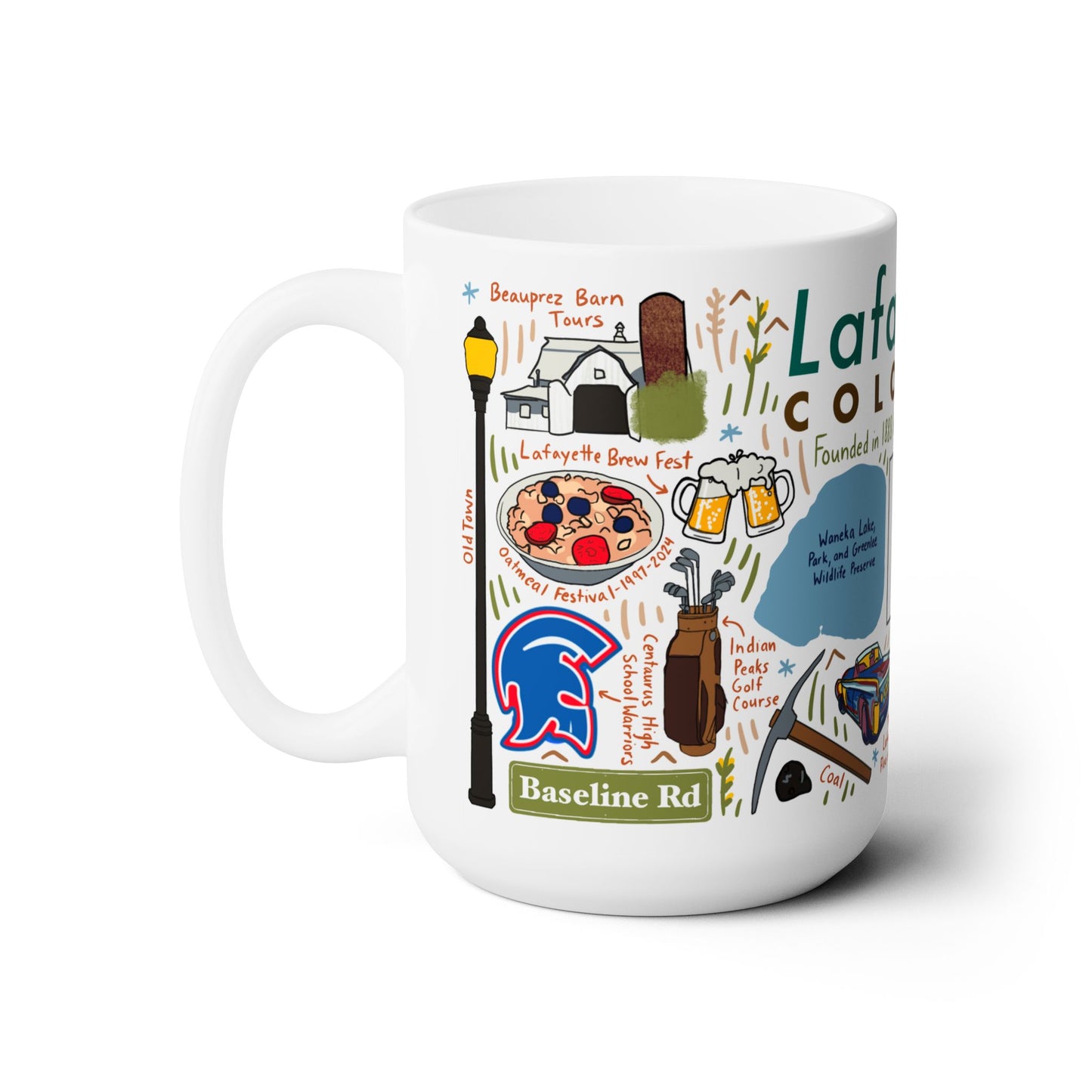 Lafayette - Ceramic Mug 15oz