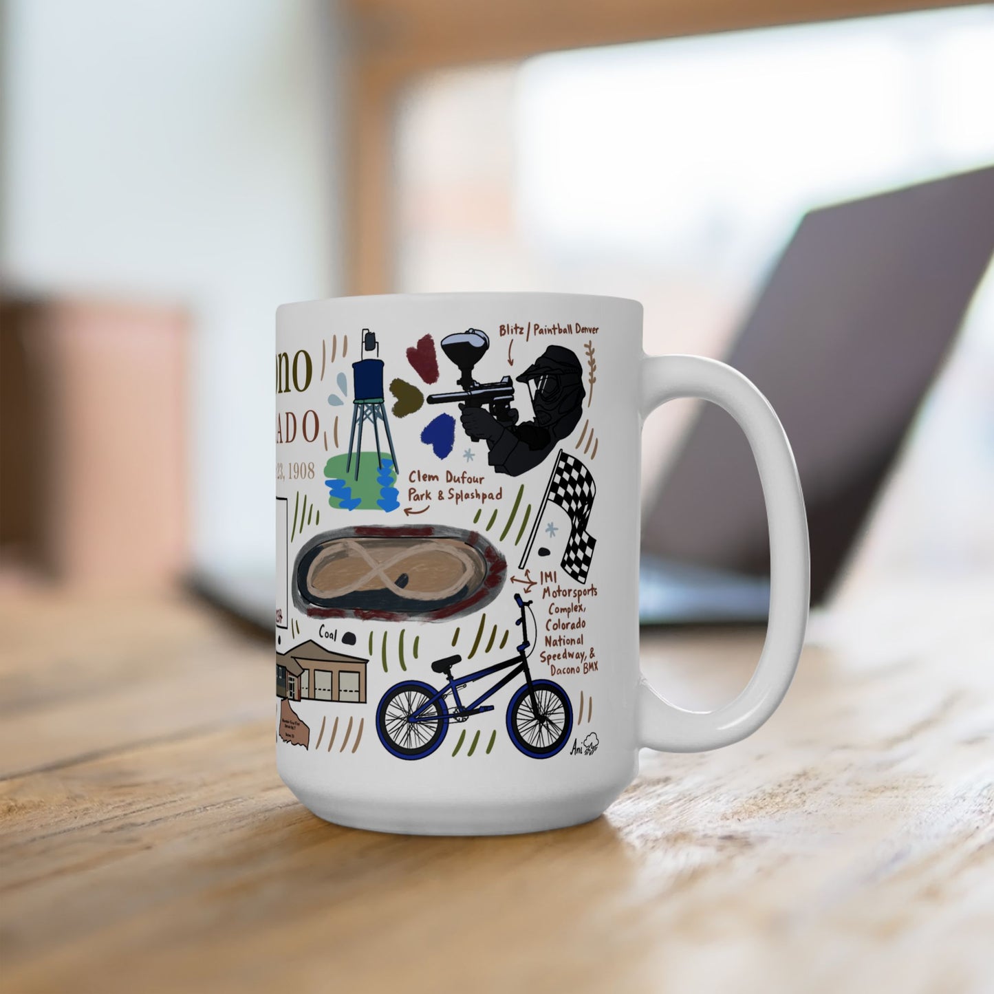 Dacono Colorado - Ceramic Mug 15oz