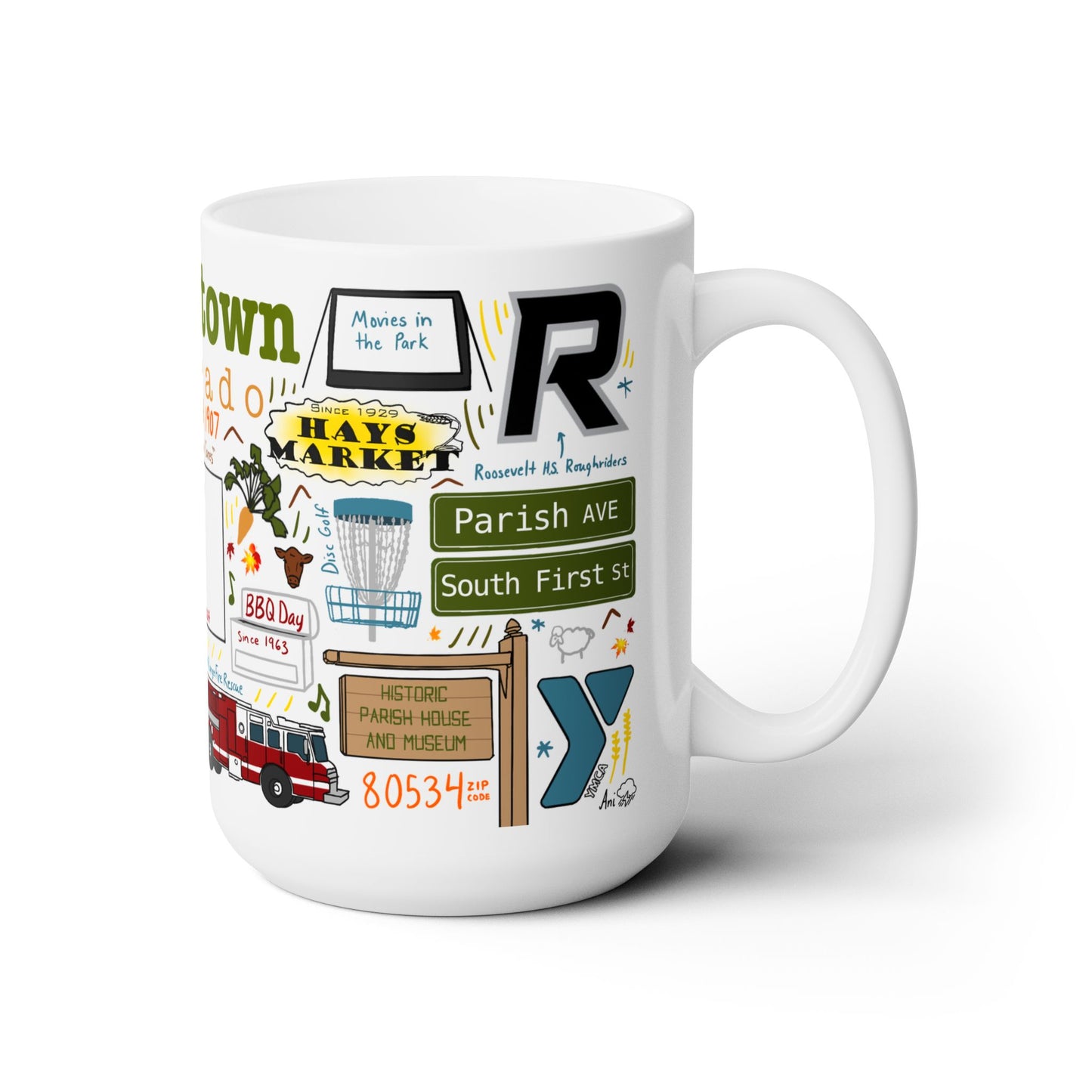 Johnstown Colorado - Ceramic Mug 15oz