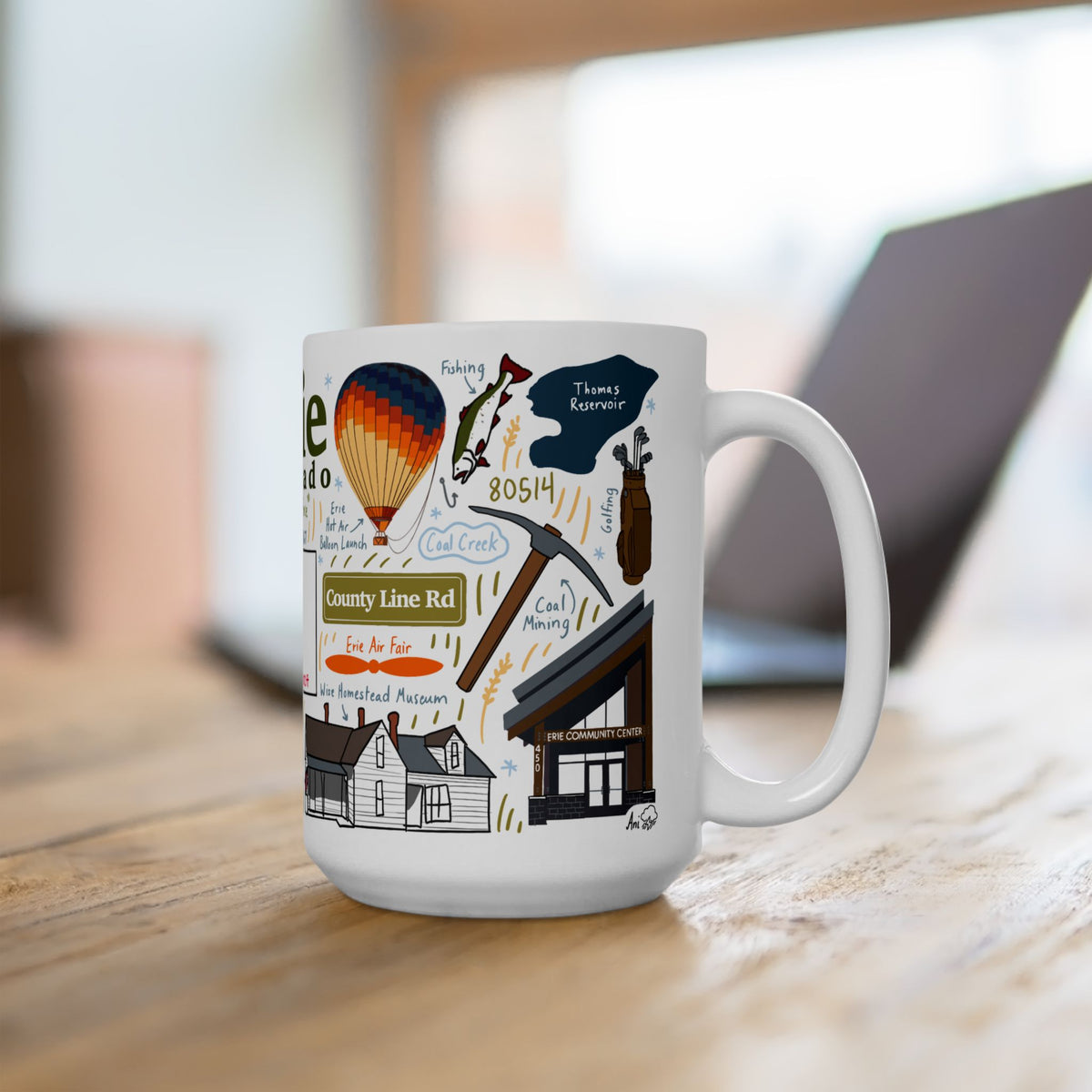 Erie Colorado - Ceramic Mug 15oz
