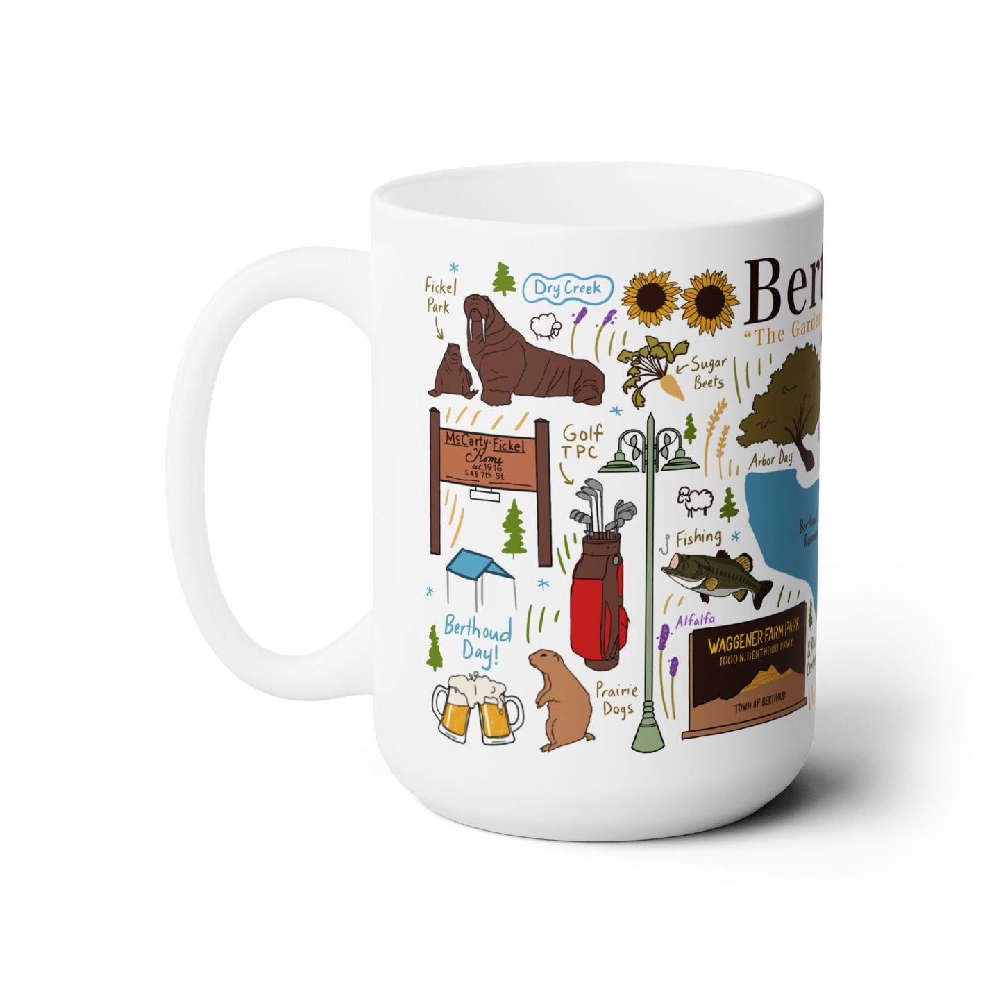 Berthoud Colorado - Ceramic Mug 15oz