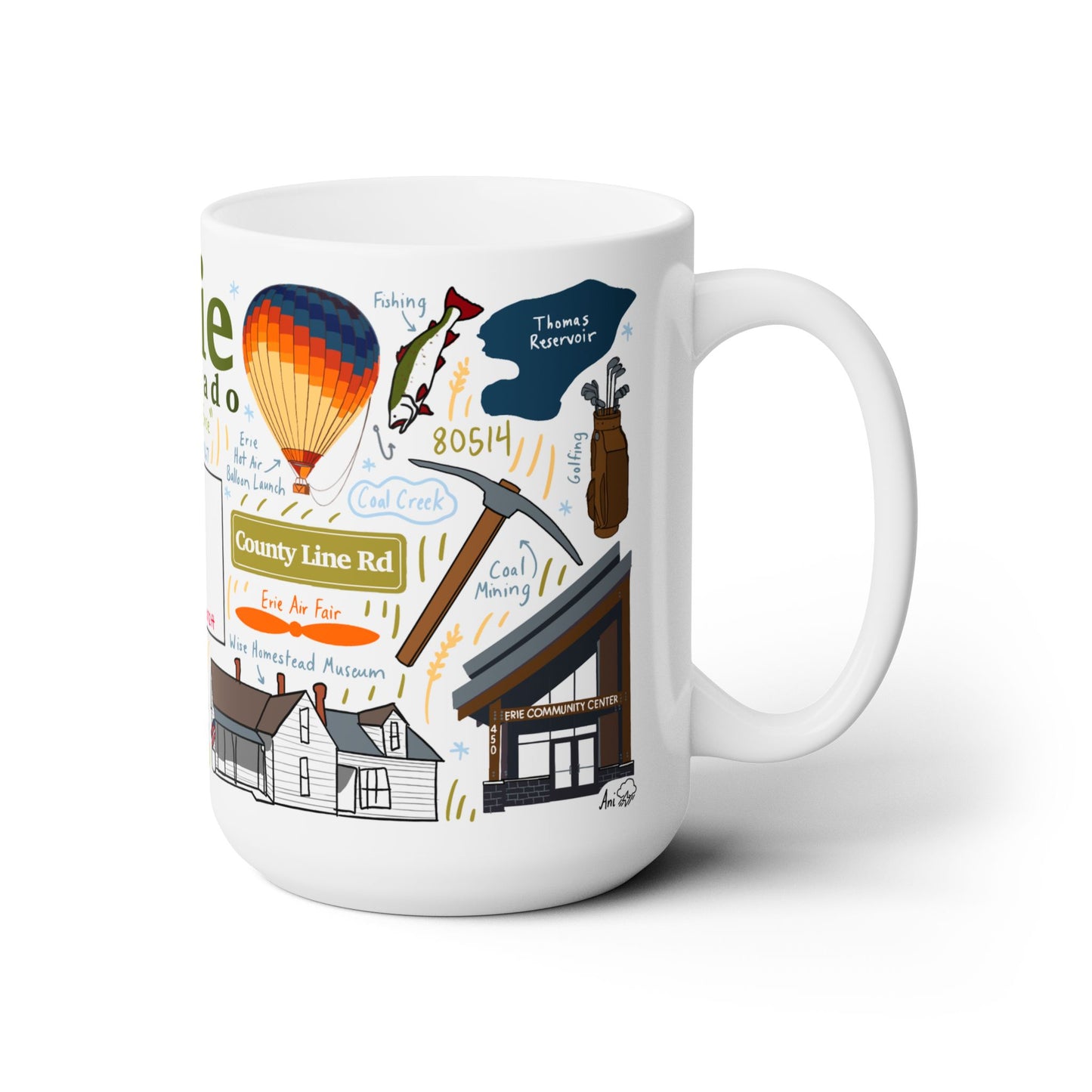Erie Colorado - Ceramic Mug 15oz