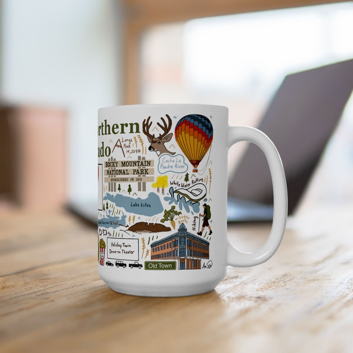 NoCo: Northern Colorado - Ceramic Mug 15oz