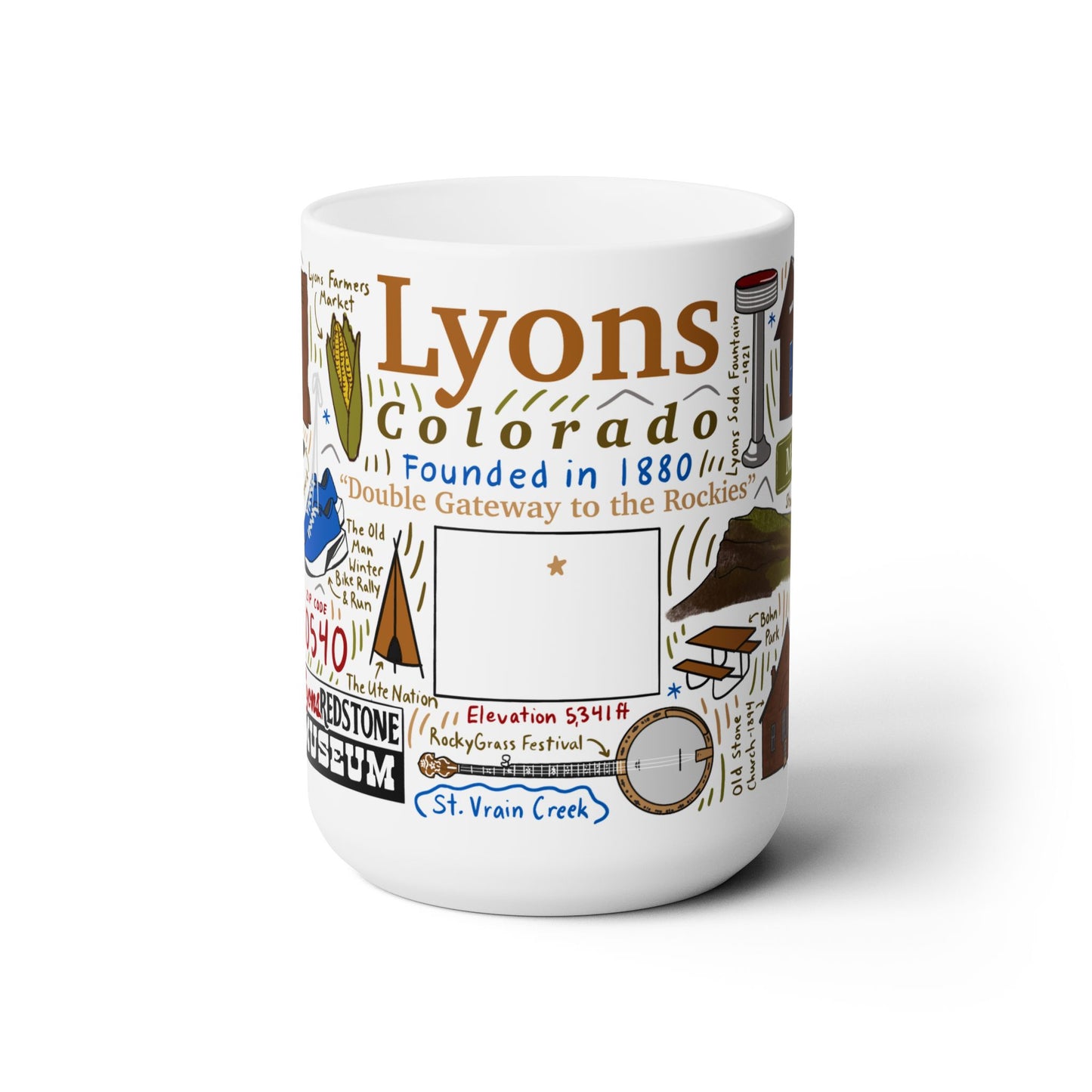 Lyons Colorado - Ceramic Mug 15oz