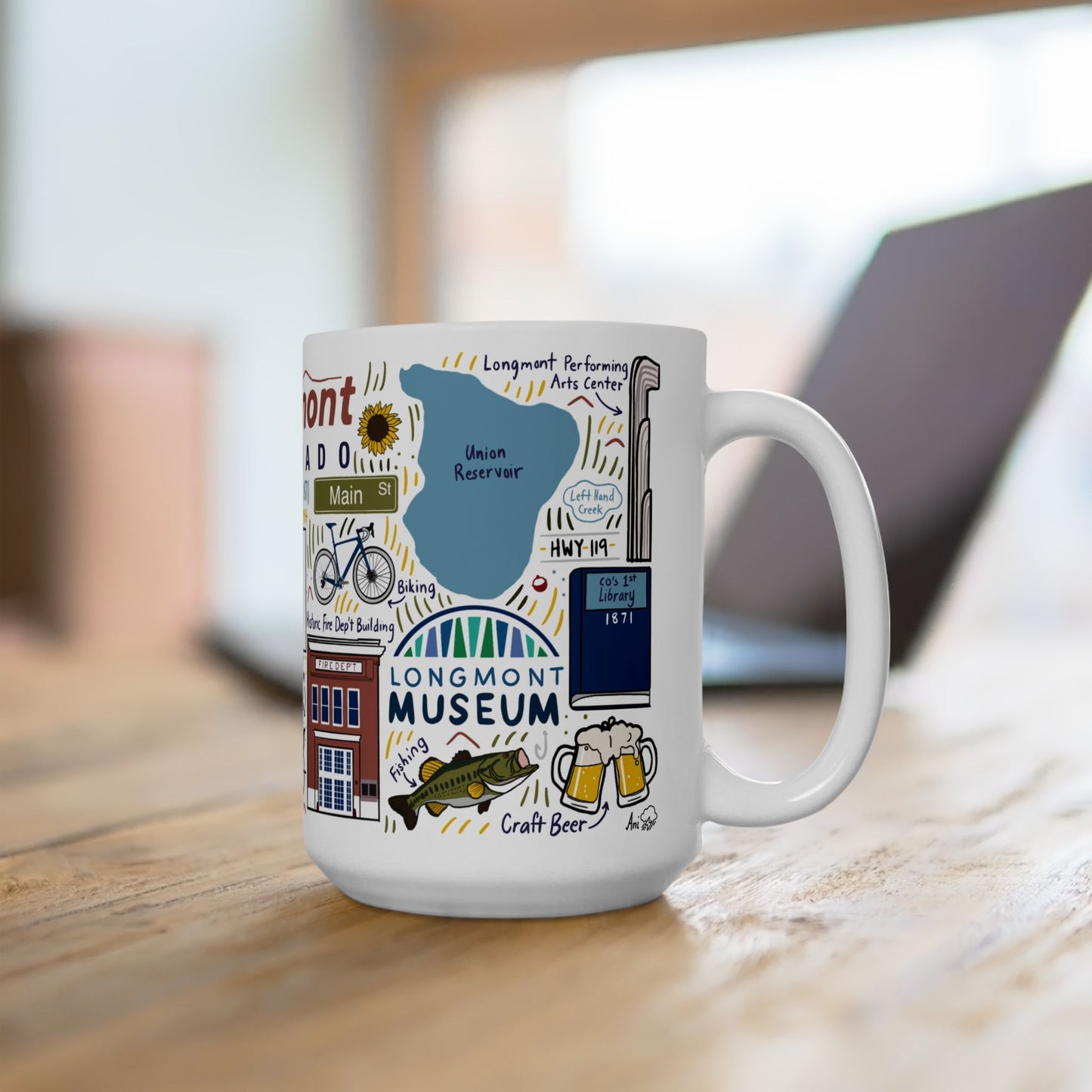 Longmont Colorado - Ceramic Mug 15oz