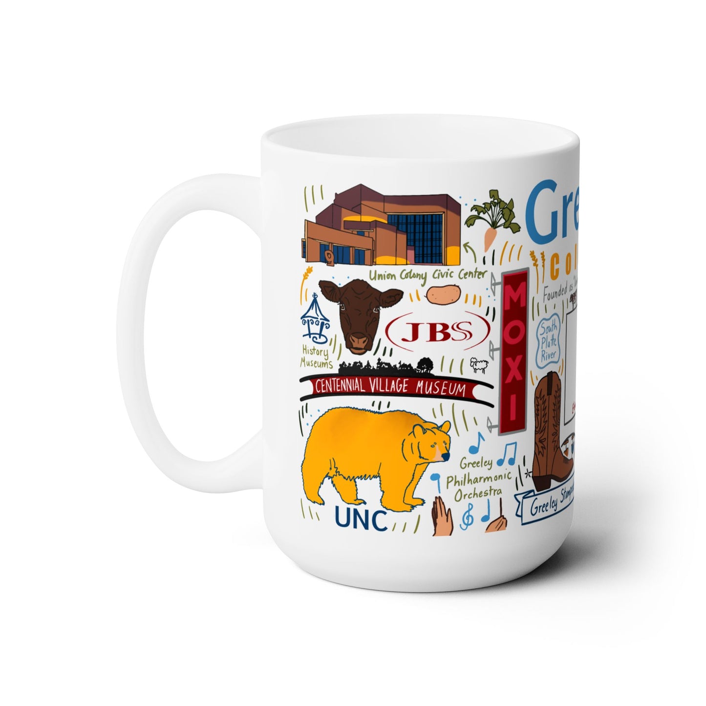 Greeley Colorado - Ceramic Mug 15oz