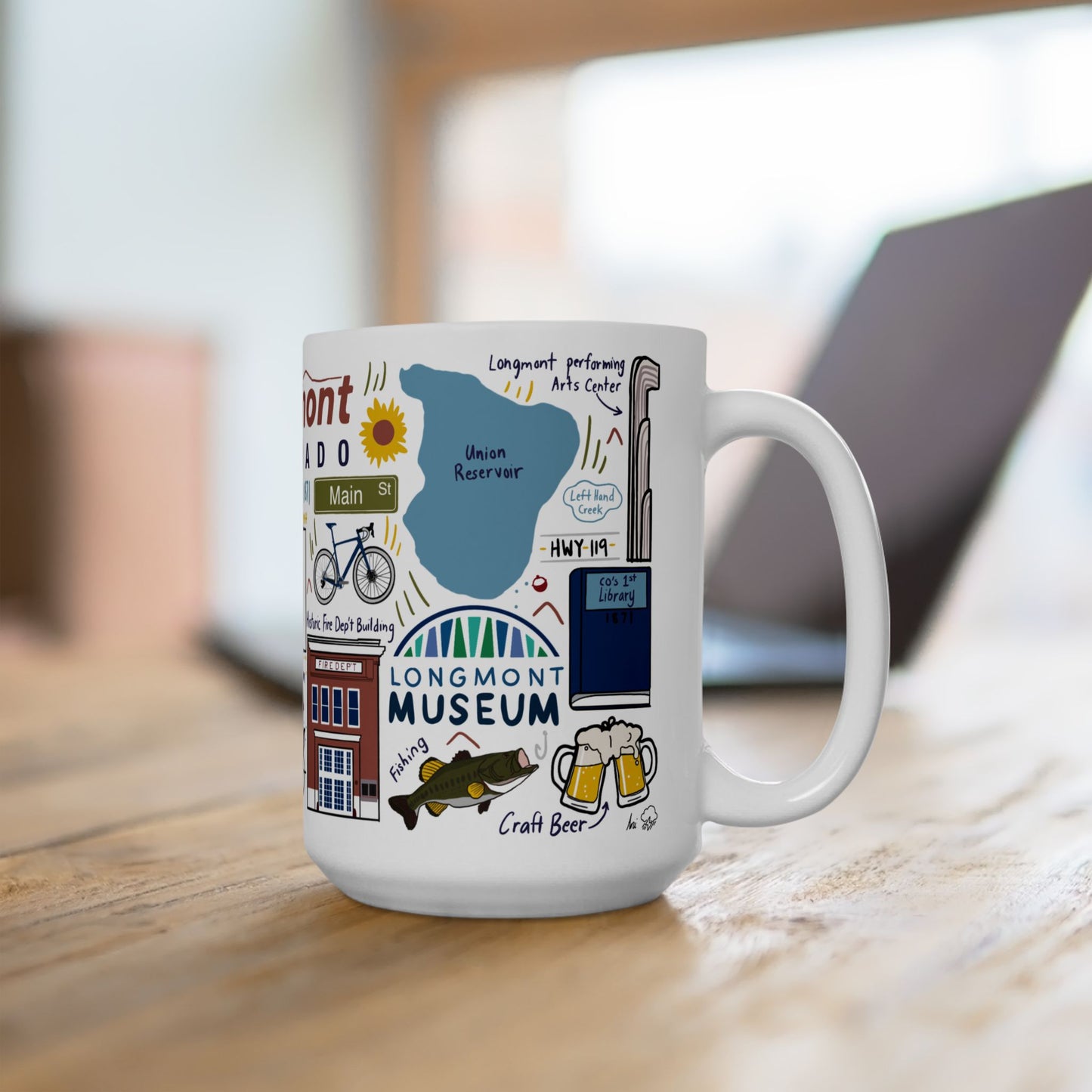 Longmont Colorado - Ceramic Mug 15oz