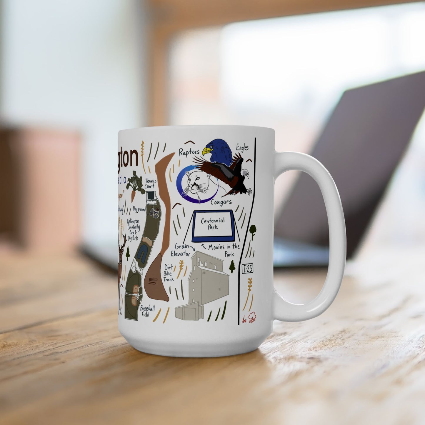 Wellington Colorado - Ceramic Mug 15oz