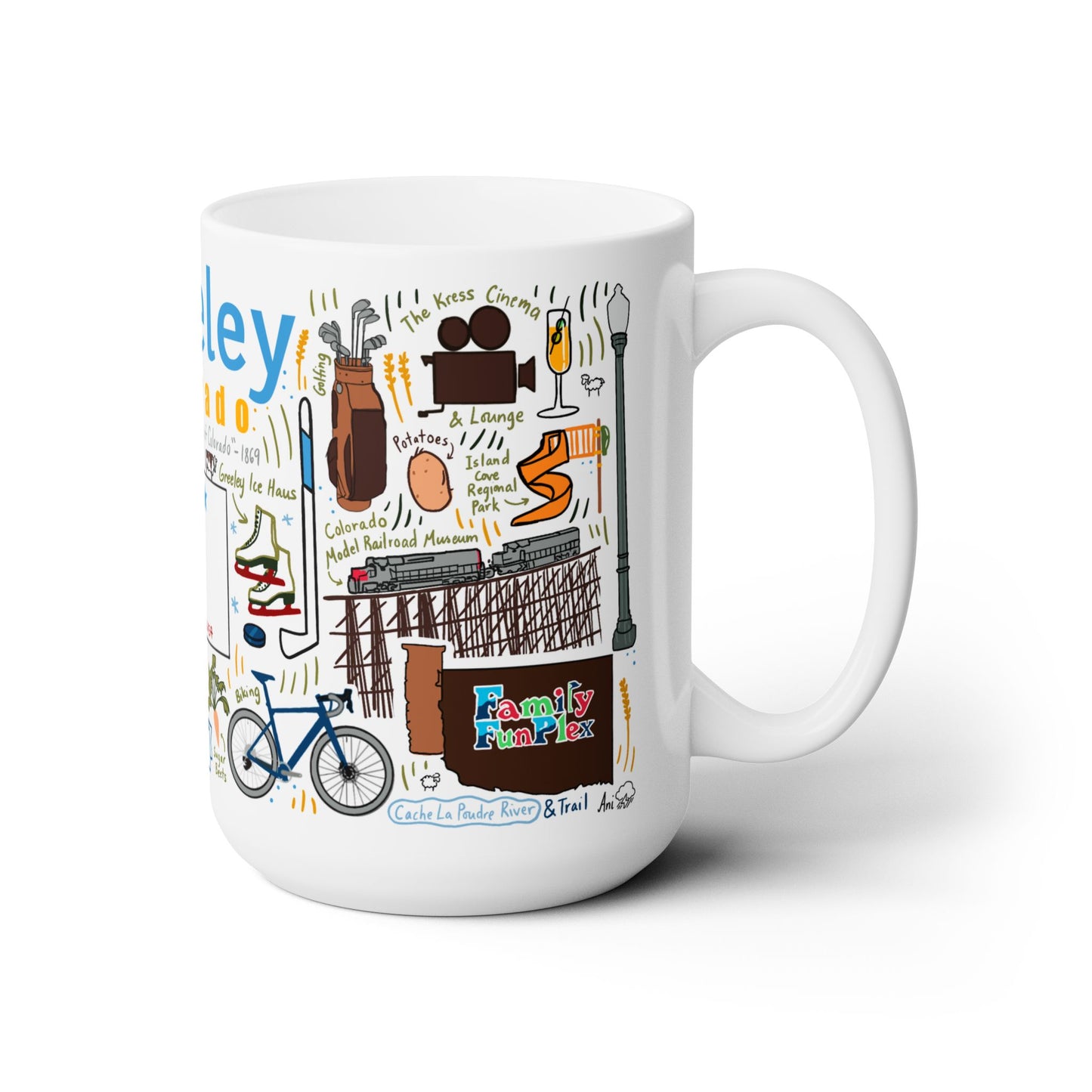Greeley Colorado - Ceramic Mug 15oz