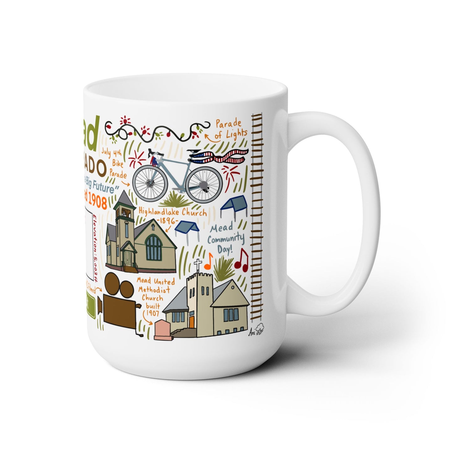 Mead Colorado - Ceramic Mug 15oz