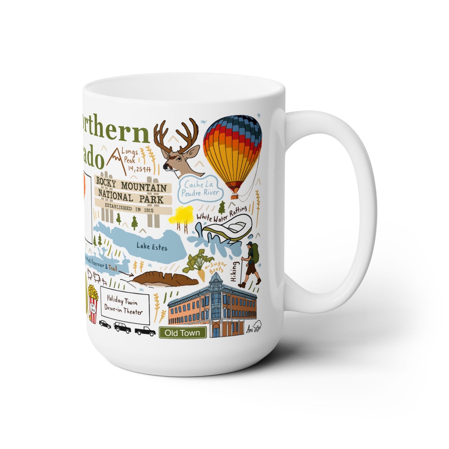 NoCo: Northern Colorado - Ceramic Mug 15oz