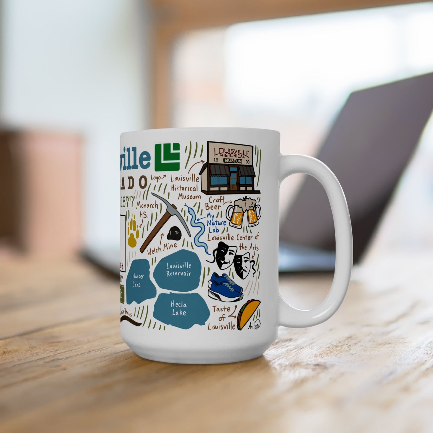 Louisville Colorado - Ceramic Mug 15oz