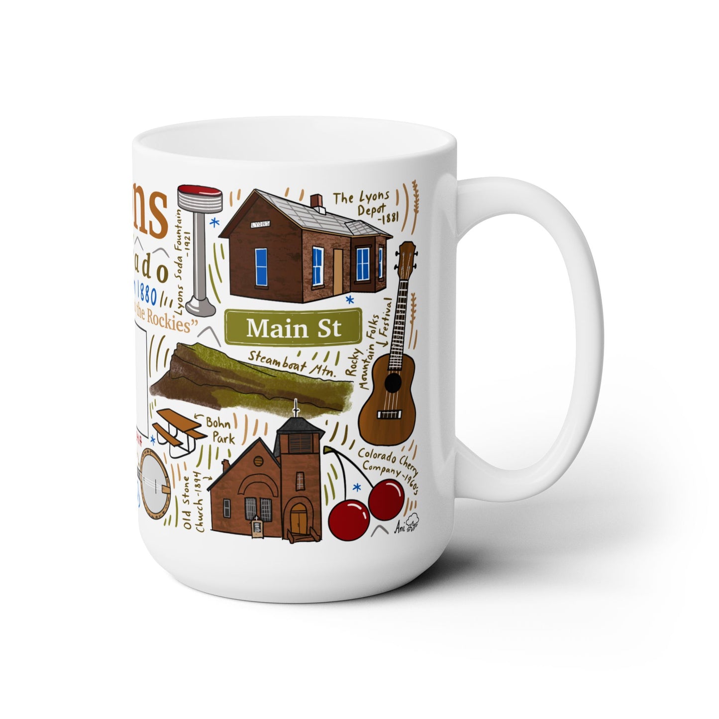 Lyons Colorado - Ceramic Mug 15oz