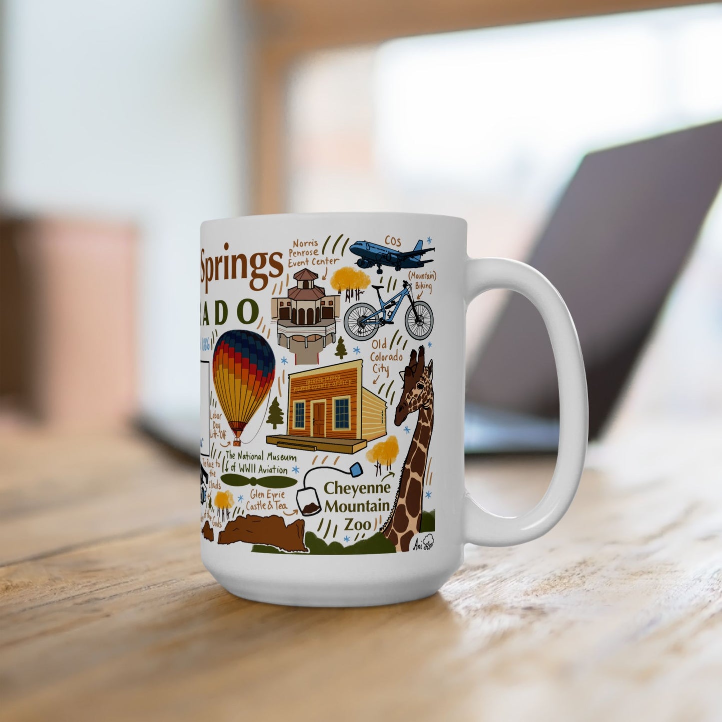 Colorado Springs Colorado - Ceramic Mug 15oz
