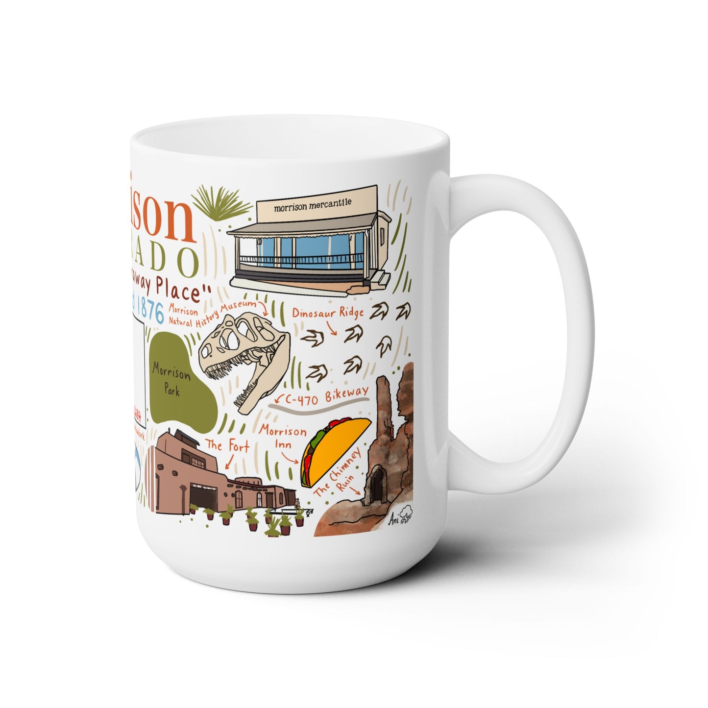 Morrison Colorado - Ceramic Mug 15oz