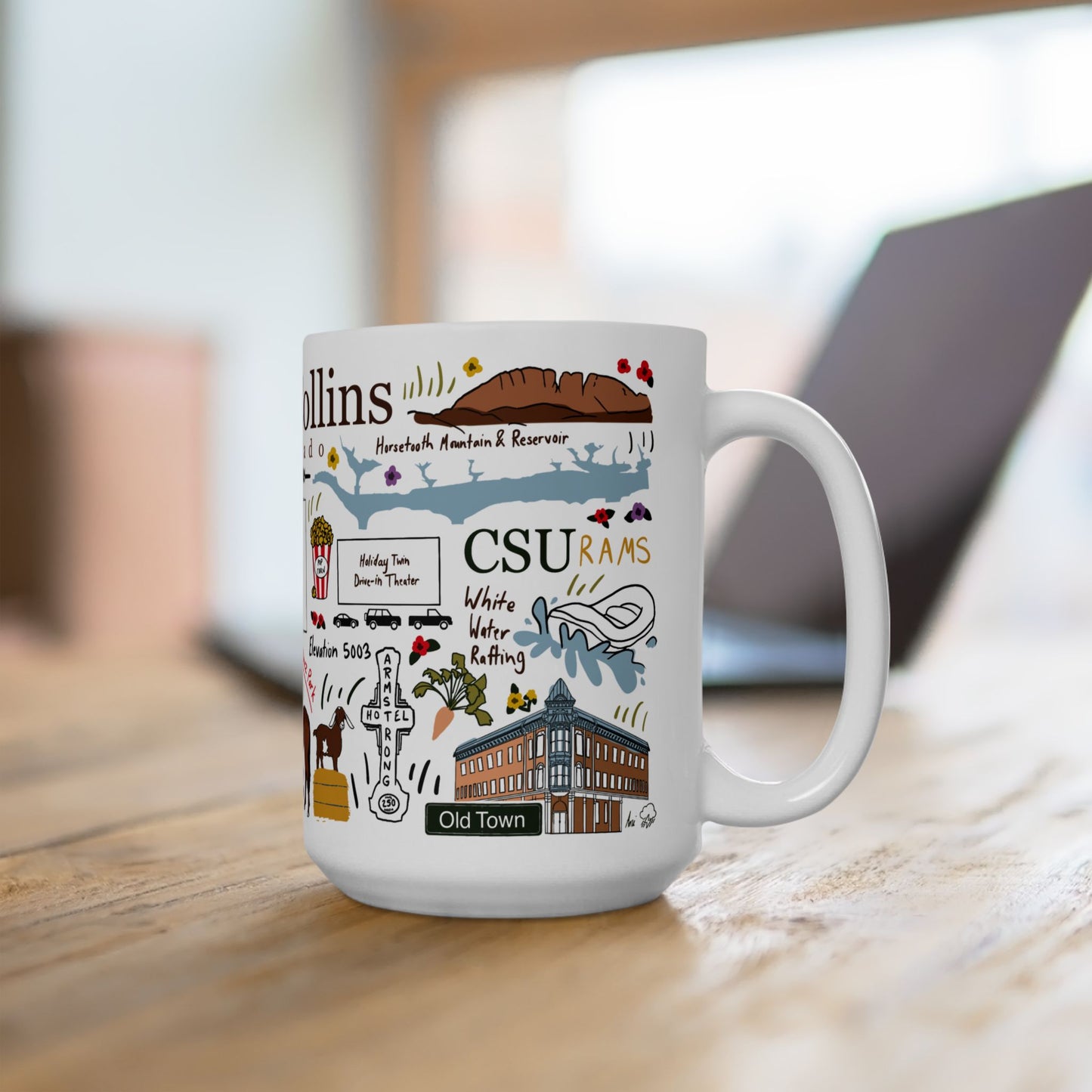 Fort Collins, Colorado - Ceramic Mug 15oz