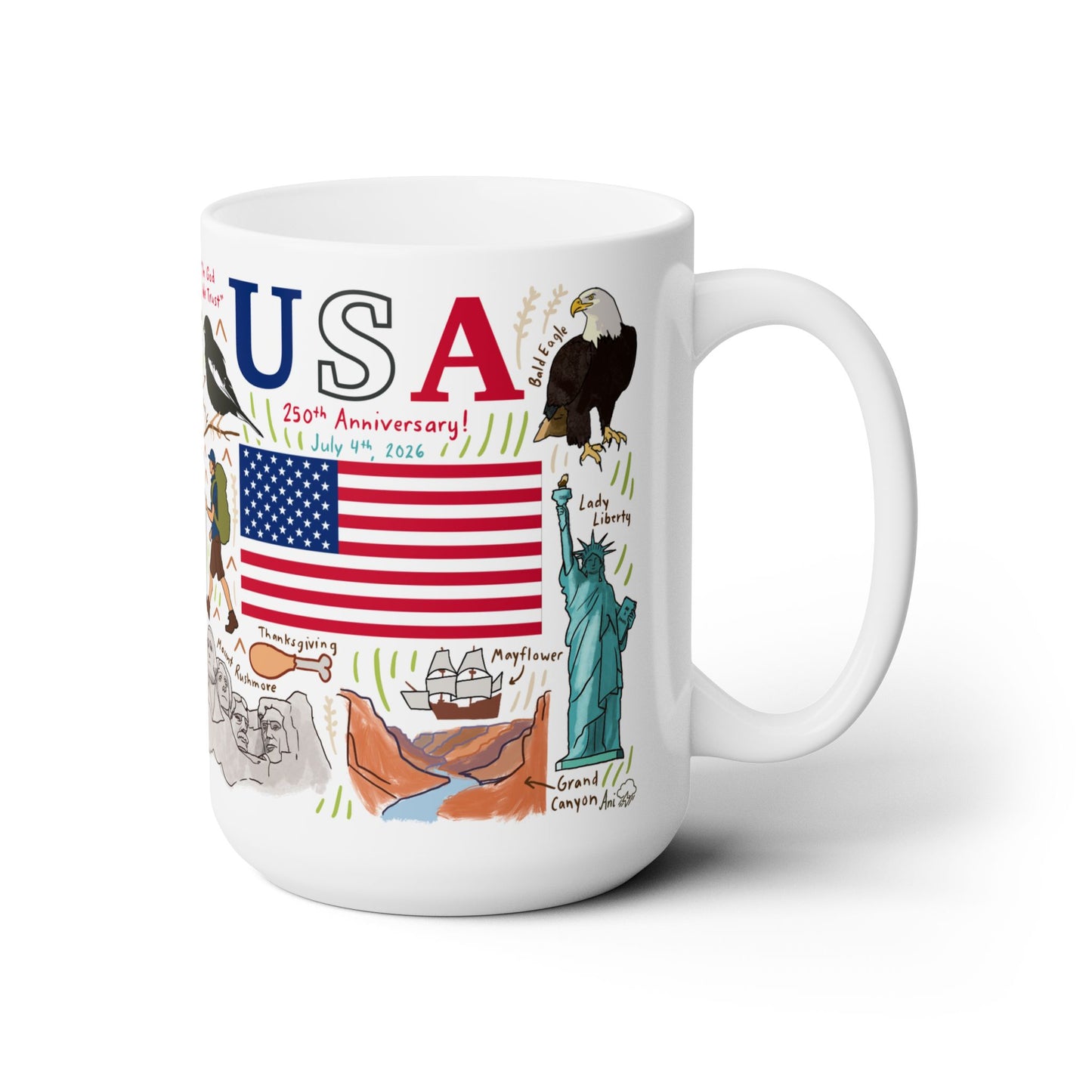 USA 250 Colorado - Ceramic Mug 15oz