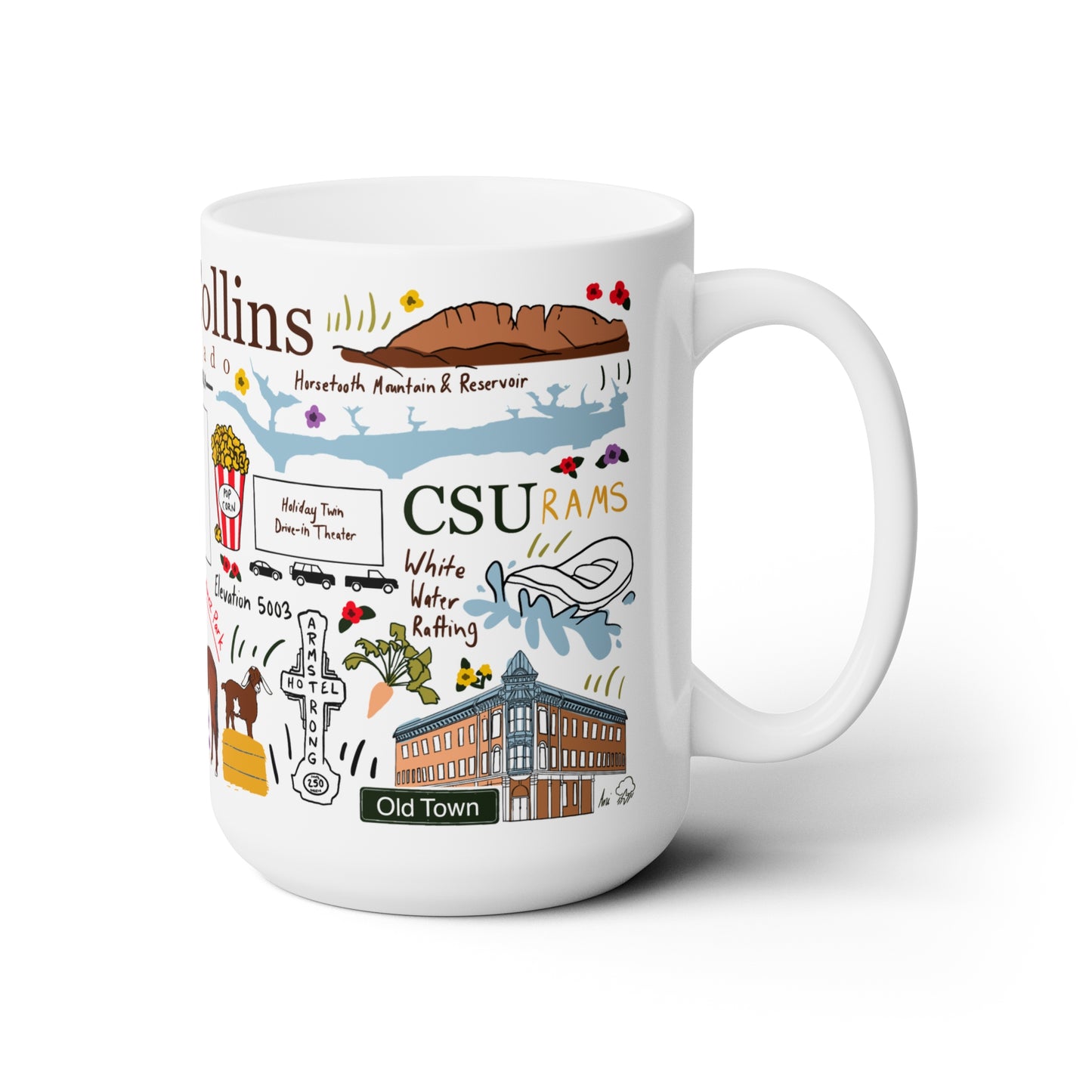 Fort Collins, Colorado - Ceramic Mug 15oz