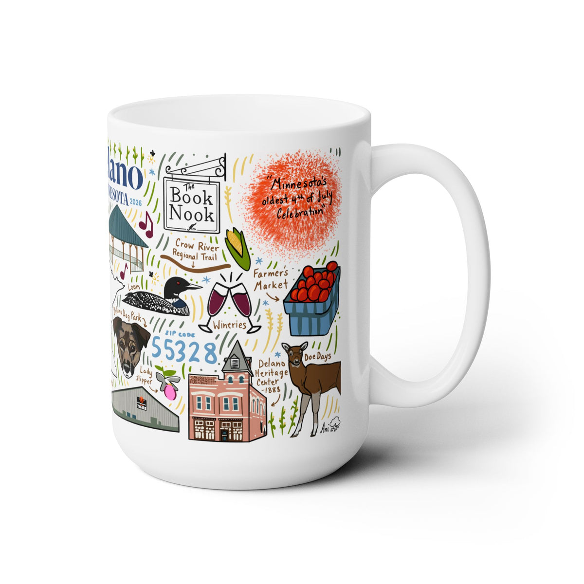 Delano Minnesota - Ceramic Mug 15oz