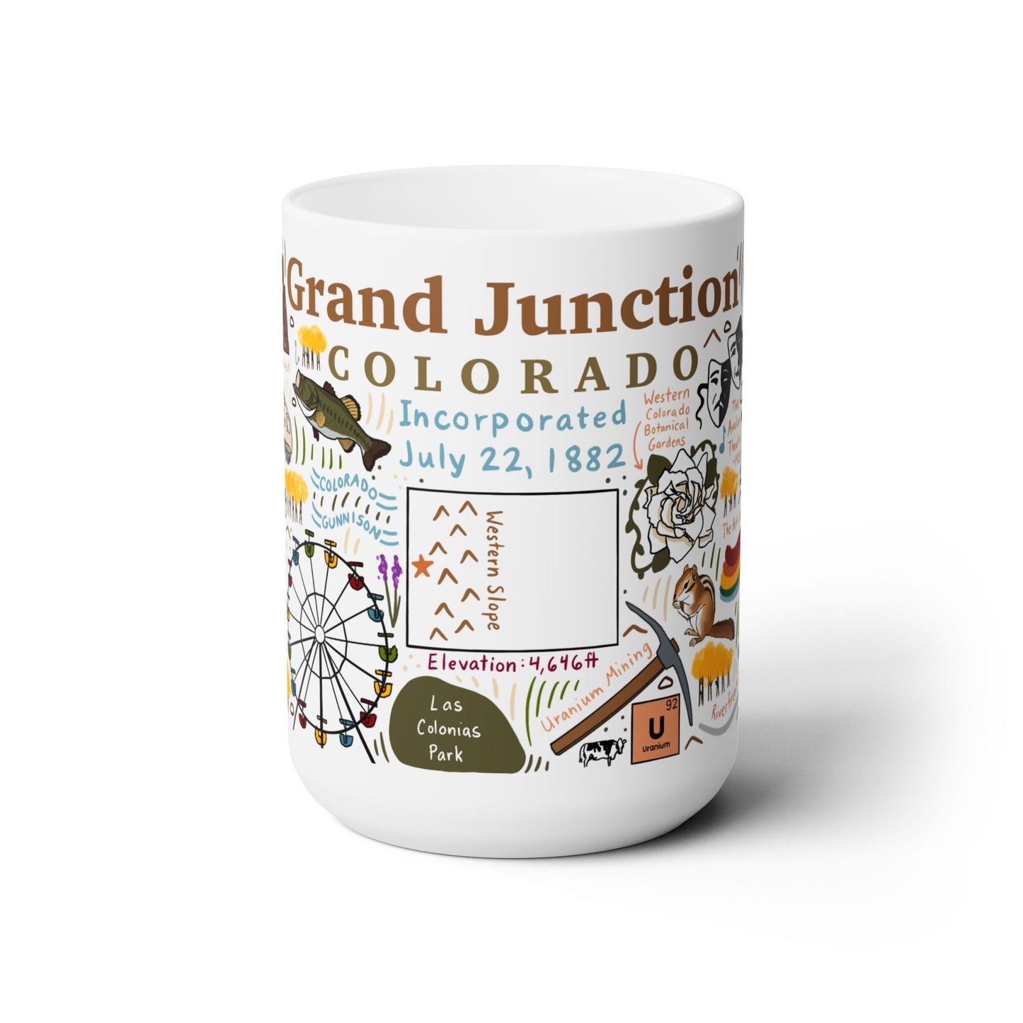 Grand Junction Colorado - Ceramic Mug 15oz