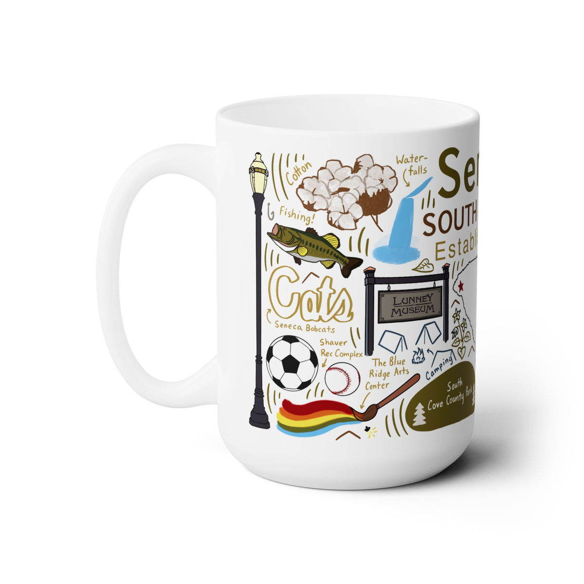Seneca South Carolina - Ceramic Mug 15oz