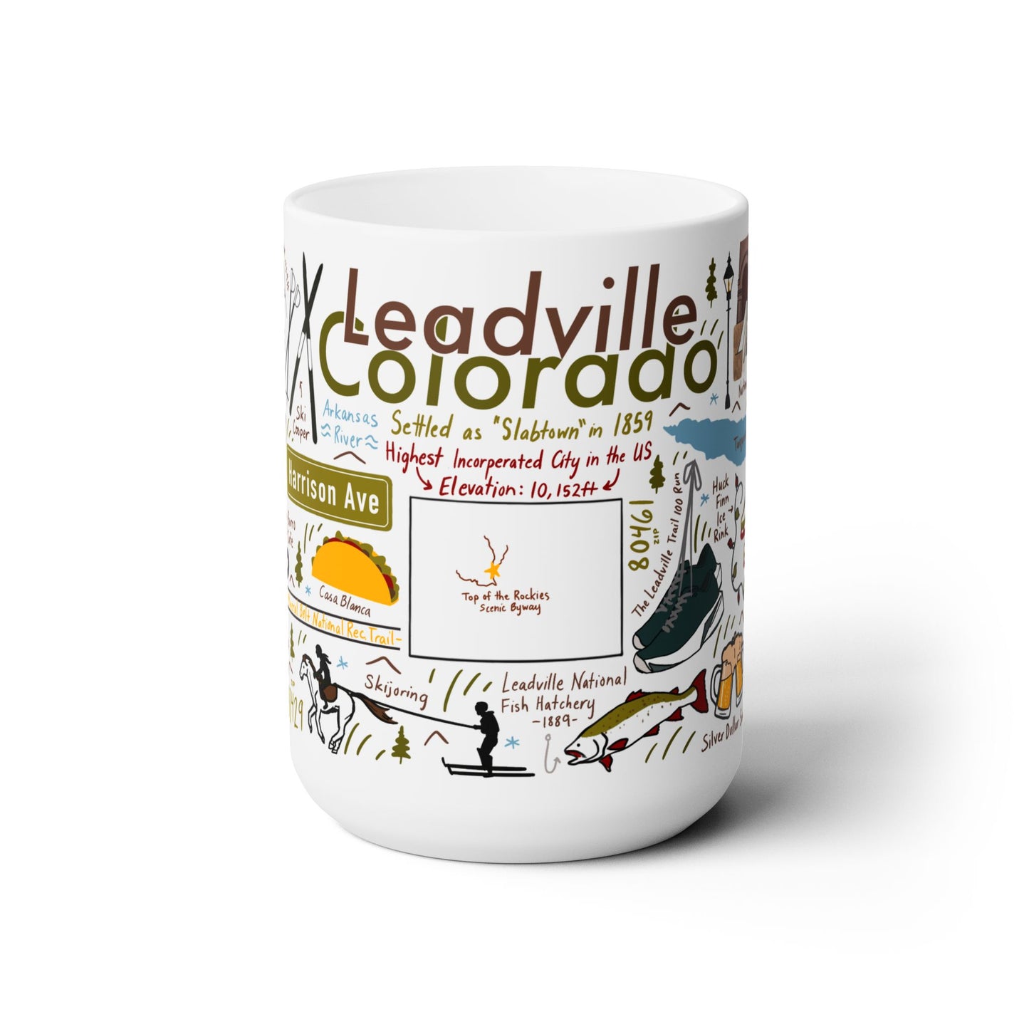 Leadville Colorado - Ceramic Mug 15oz