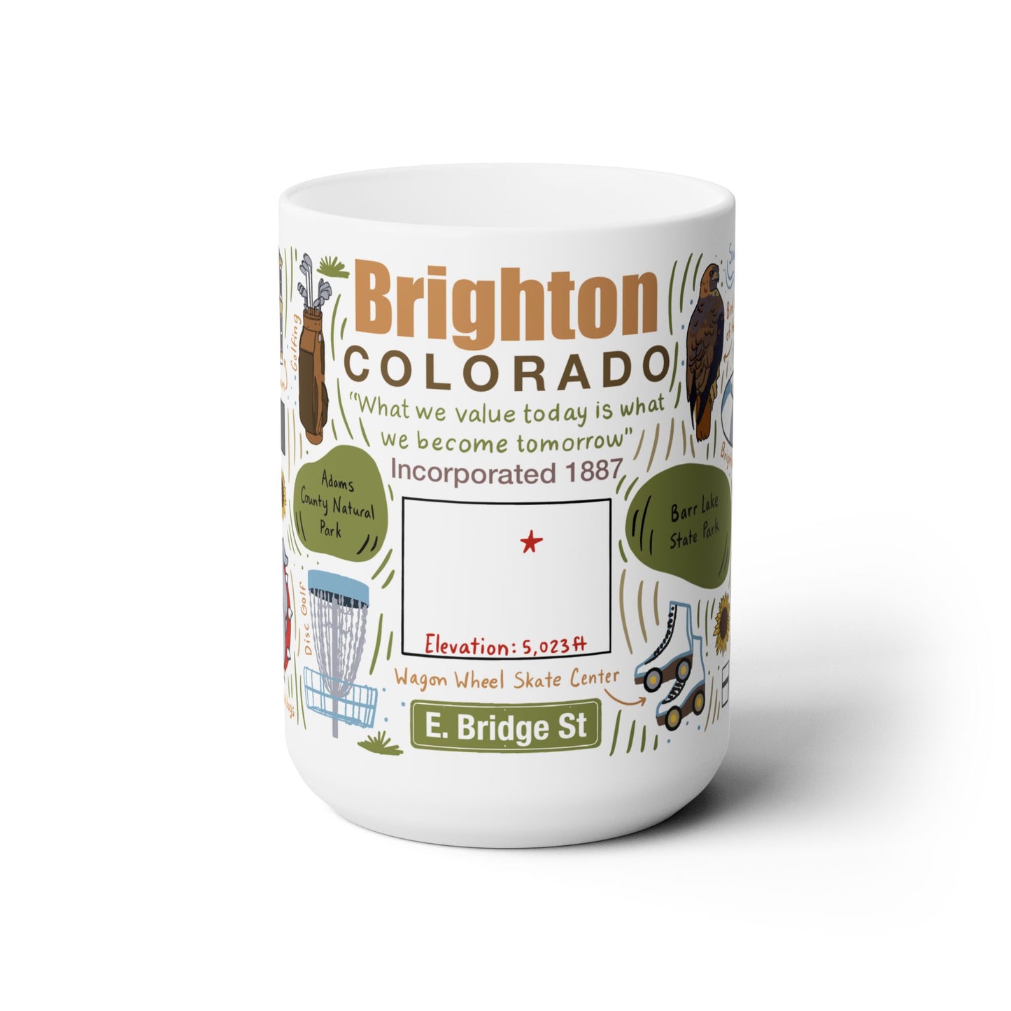 Brighton Colorado - Ceramic Mug 15oz