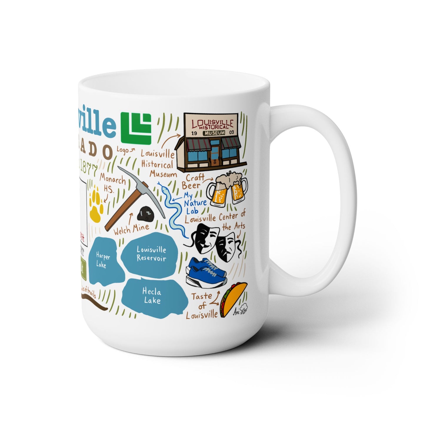 Louisville Colorado - Ceramic Mug 15oz