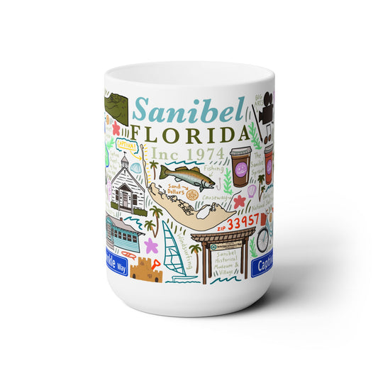 Sanibel Florida - Ceramic Mug 15oz