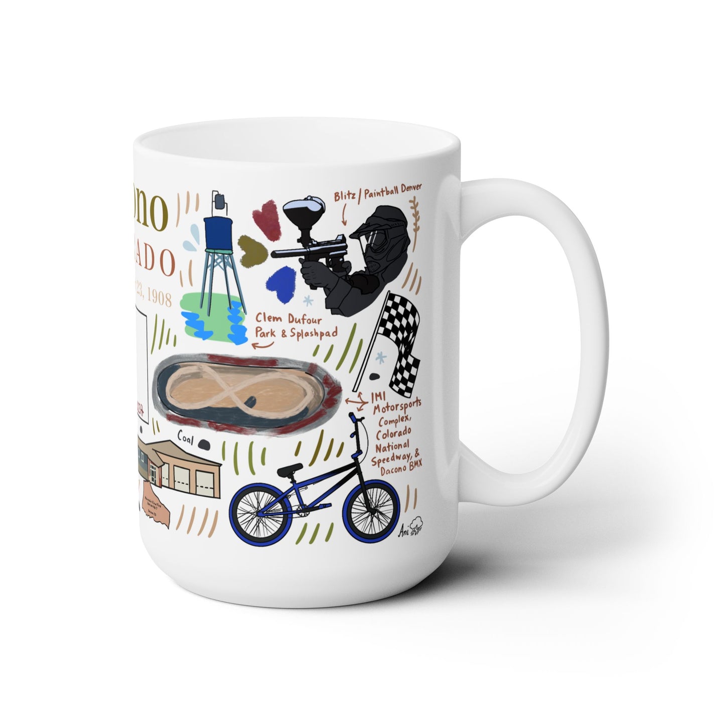 Dacono Colorado - Ceramic Mug 15oz