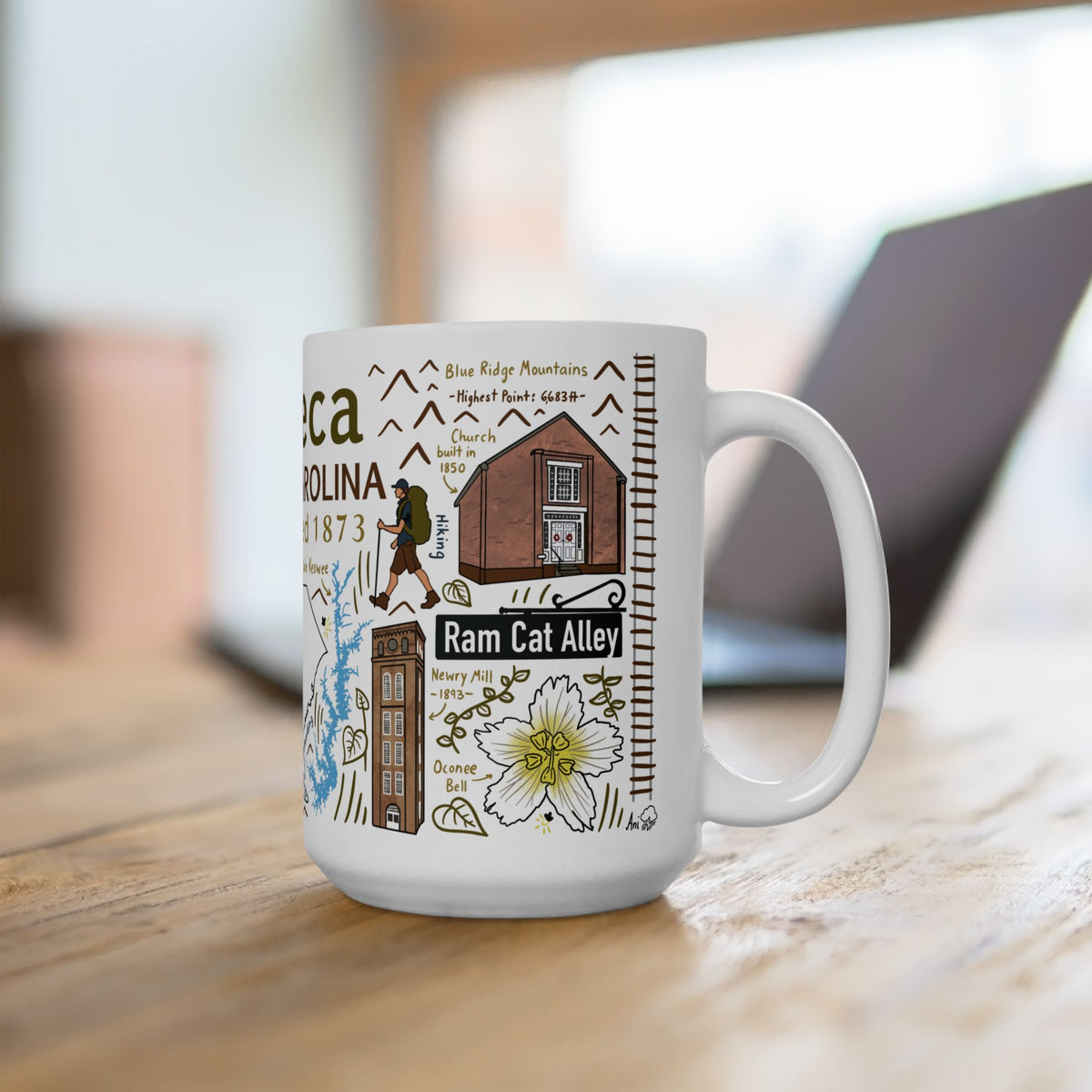 Seneca South Carolina - Ceramic Mug 15oz