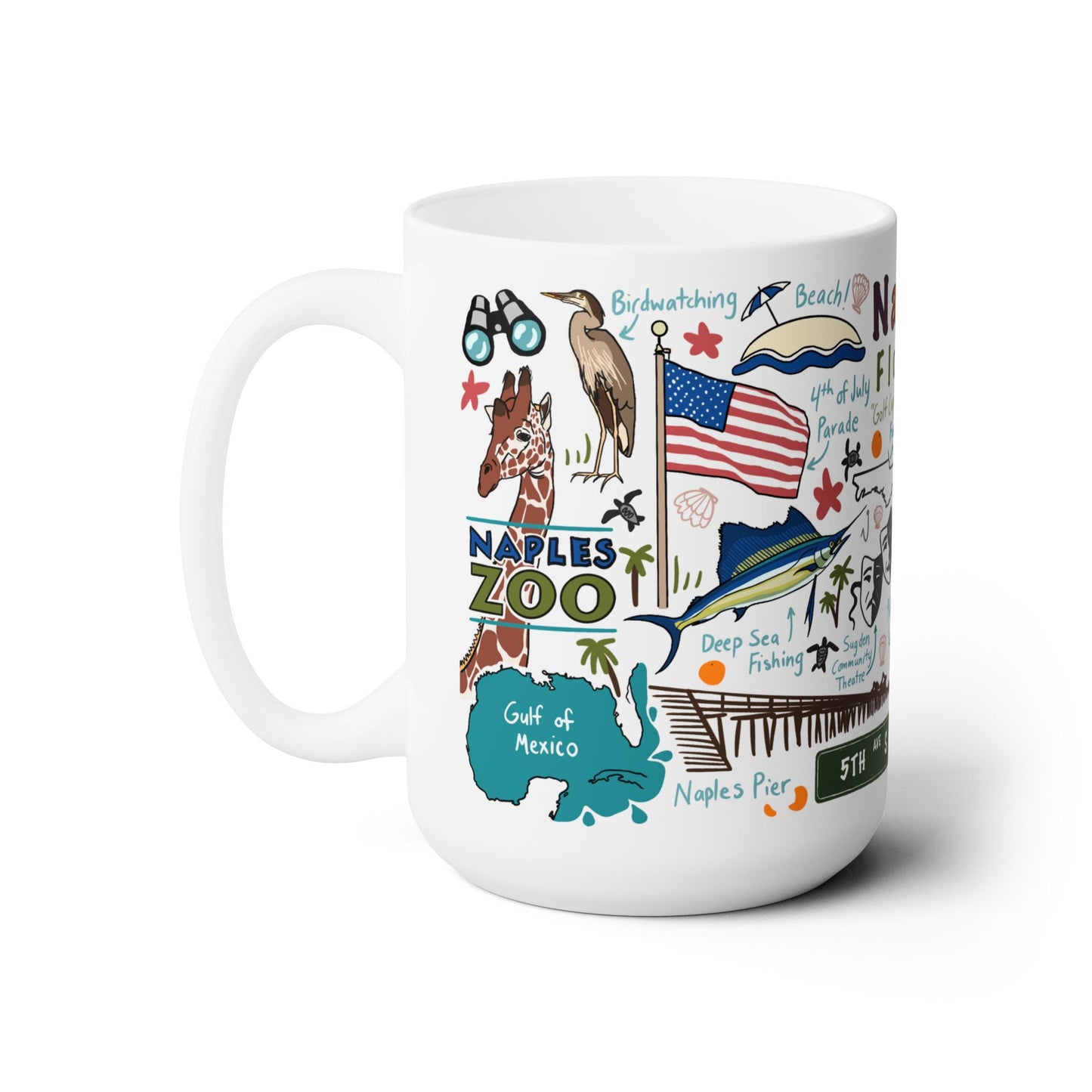 Naples Florida - Ceramic Mug 15oz