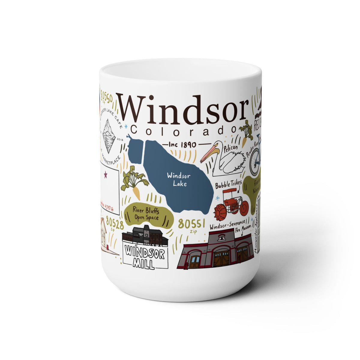 Windsor Colorado - Ceramic Mug 15oz