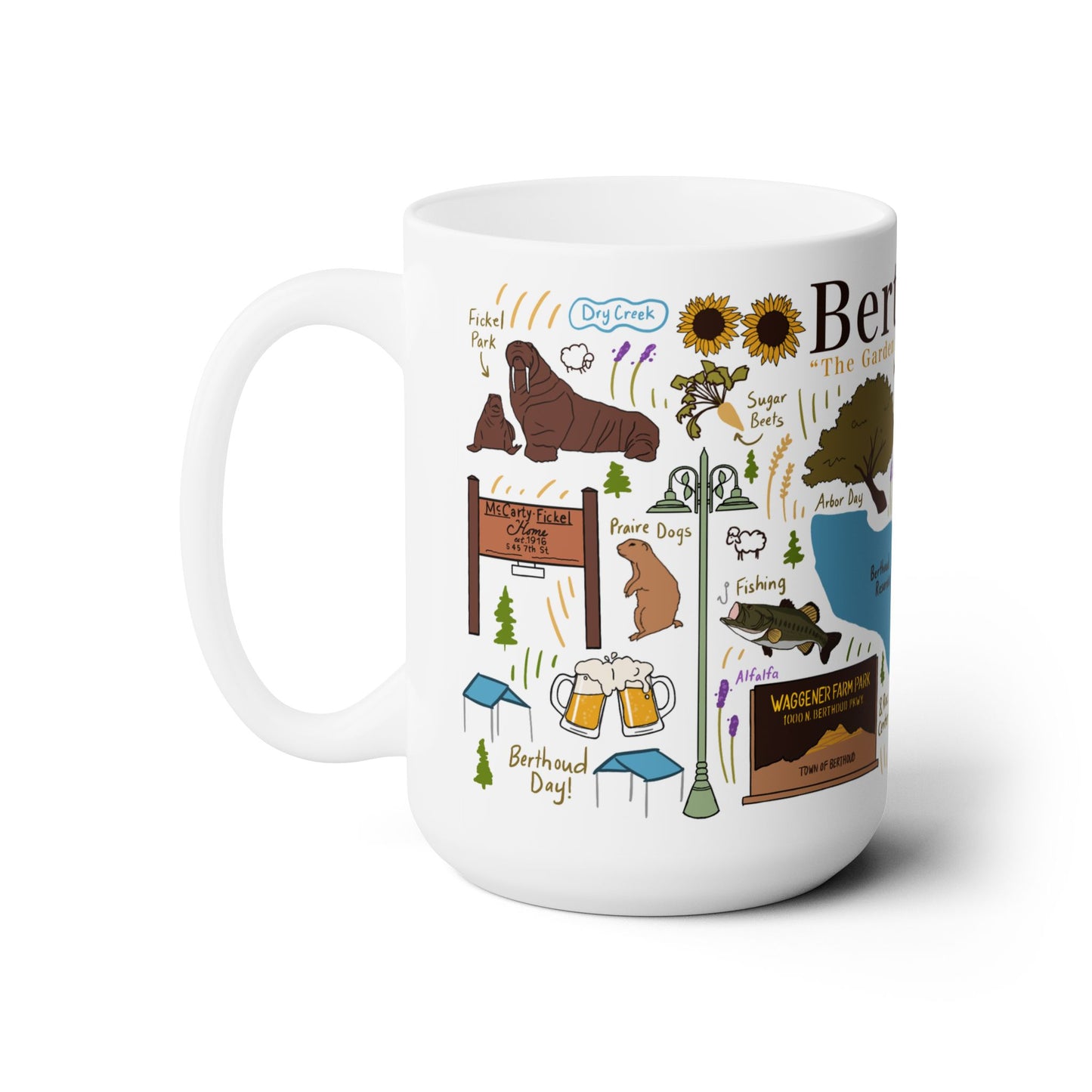 Berthoud Colorado - Ceramic Mug 15oz