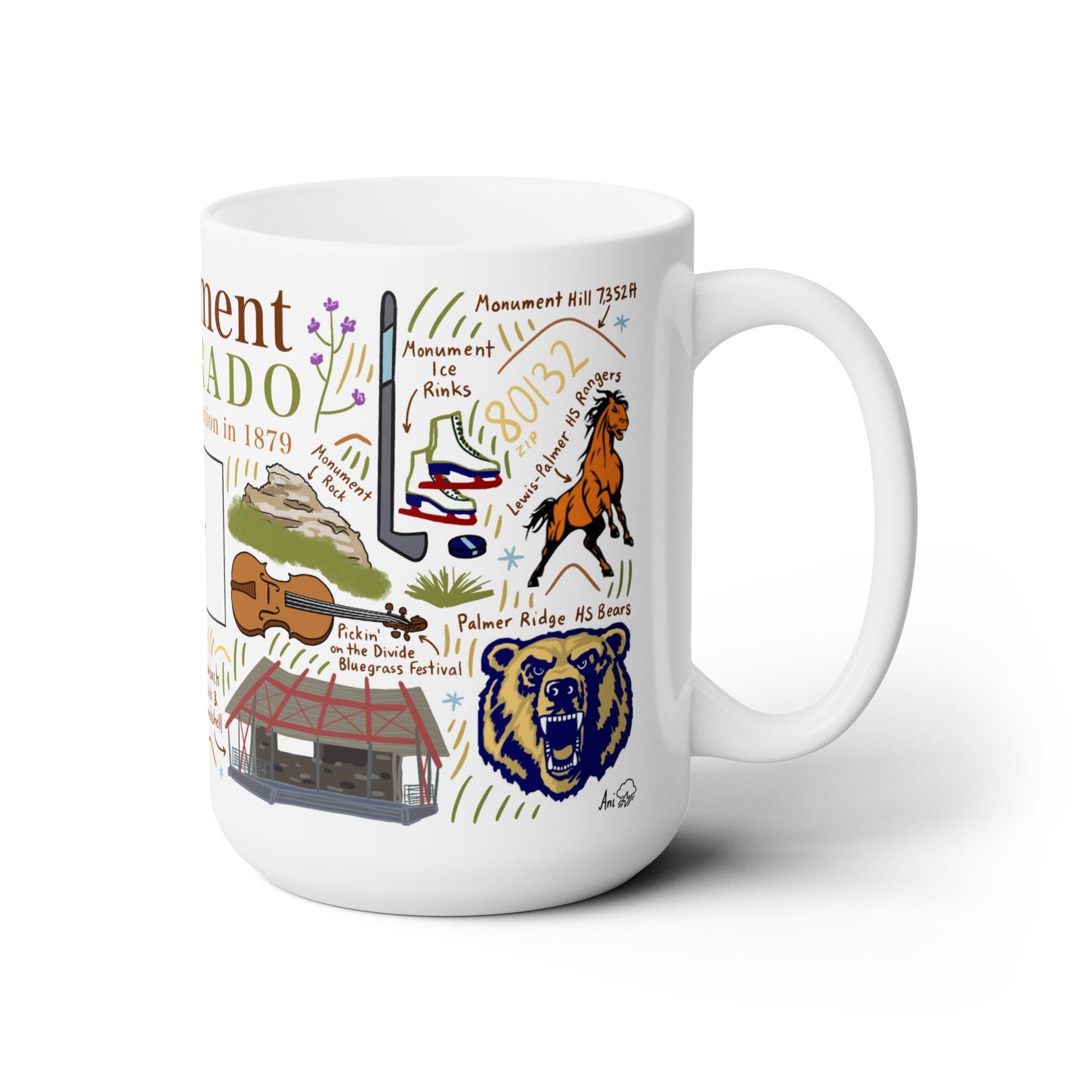Monument Colorado - Ceramic Mug 15oz