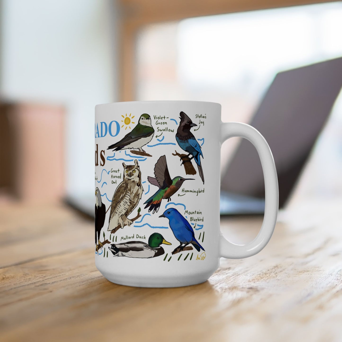Colorado Birds - Ceramic Mug 15oz
