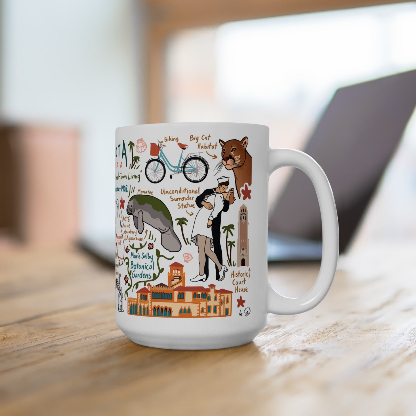 Sarasota Florida - Ceramic Mug 15oz