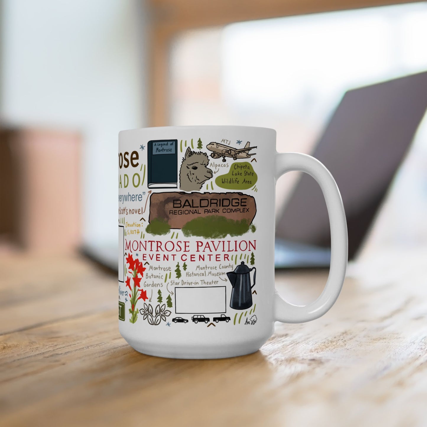 Montrose Colorado - Ceramic Mug 15oz