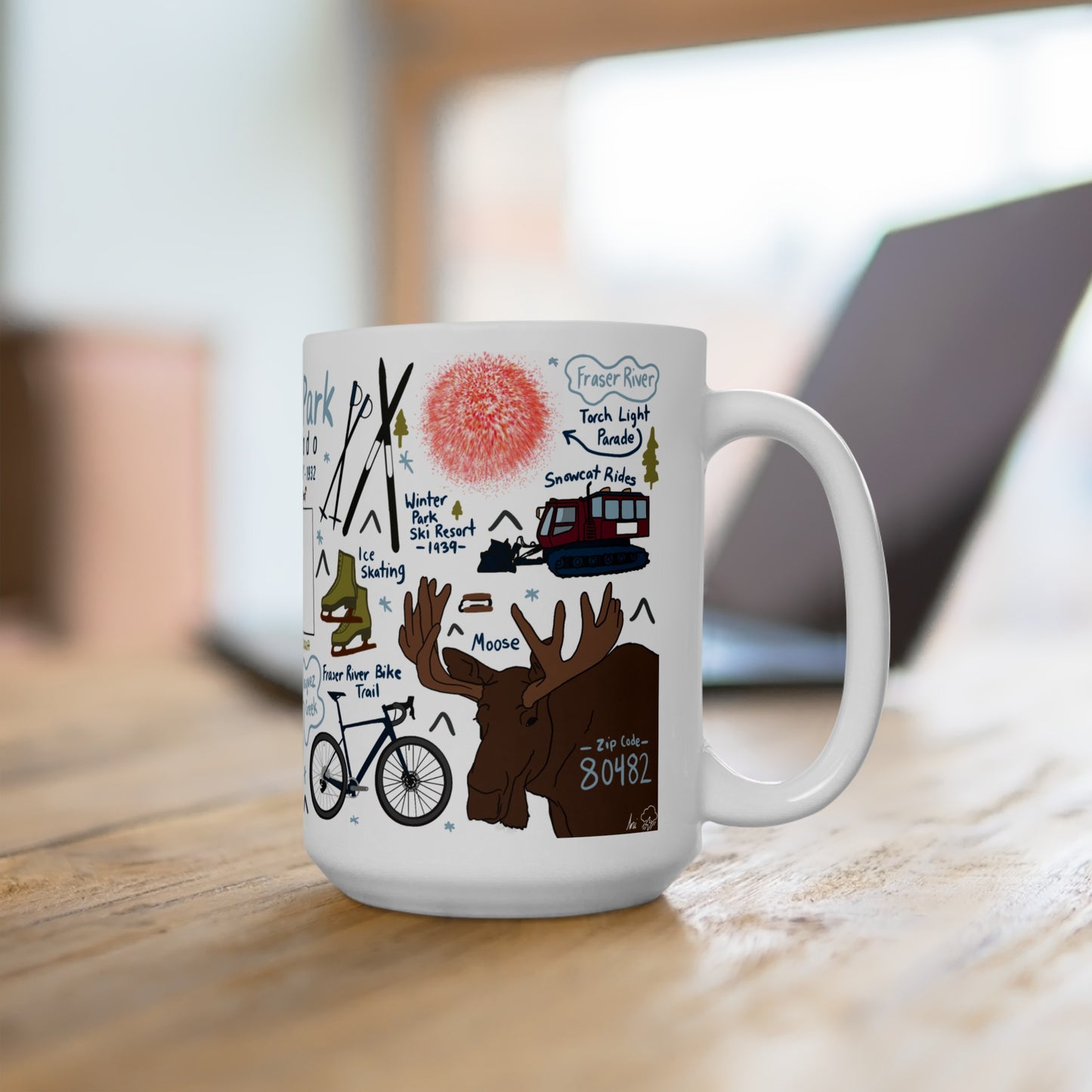 Winter Park Colorado - Ceramic Mug 15oz