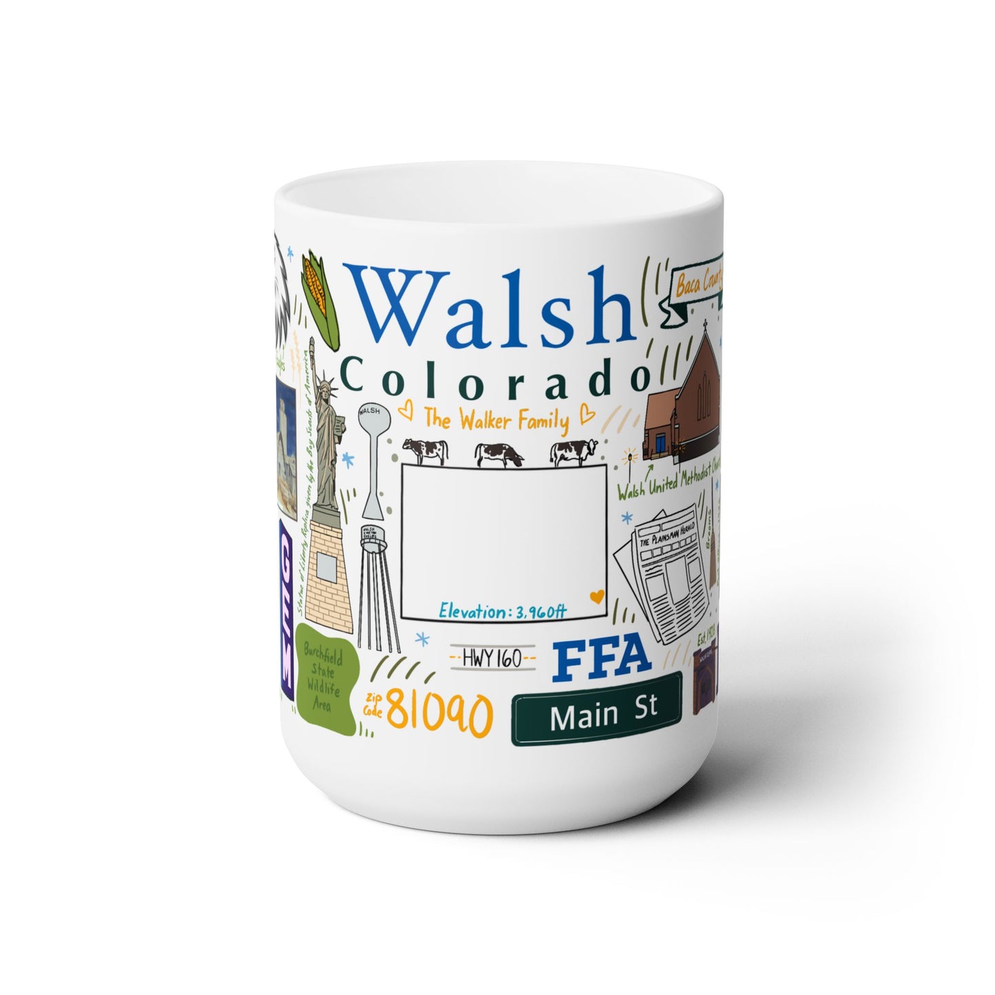 Walsh Colorado - Ceramic Mug 15oz