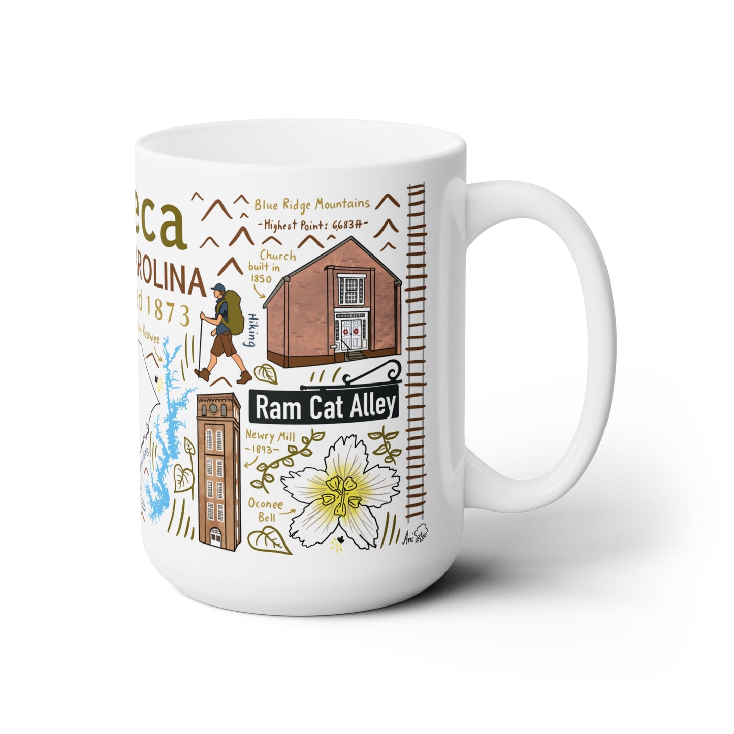 Seneca South Carolina - Ceramic Mug 15oz