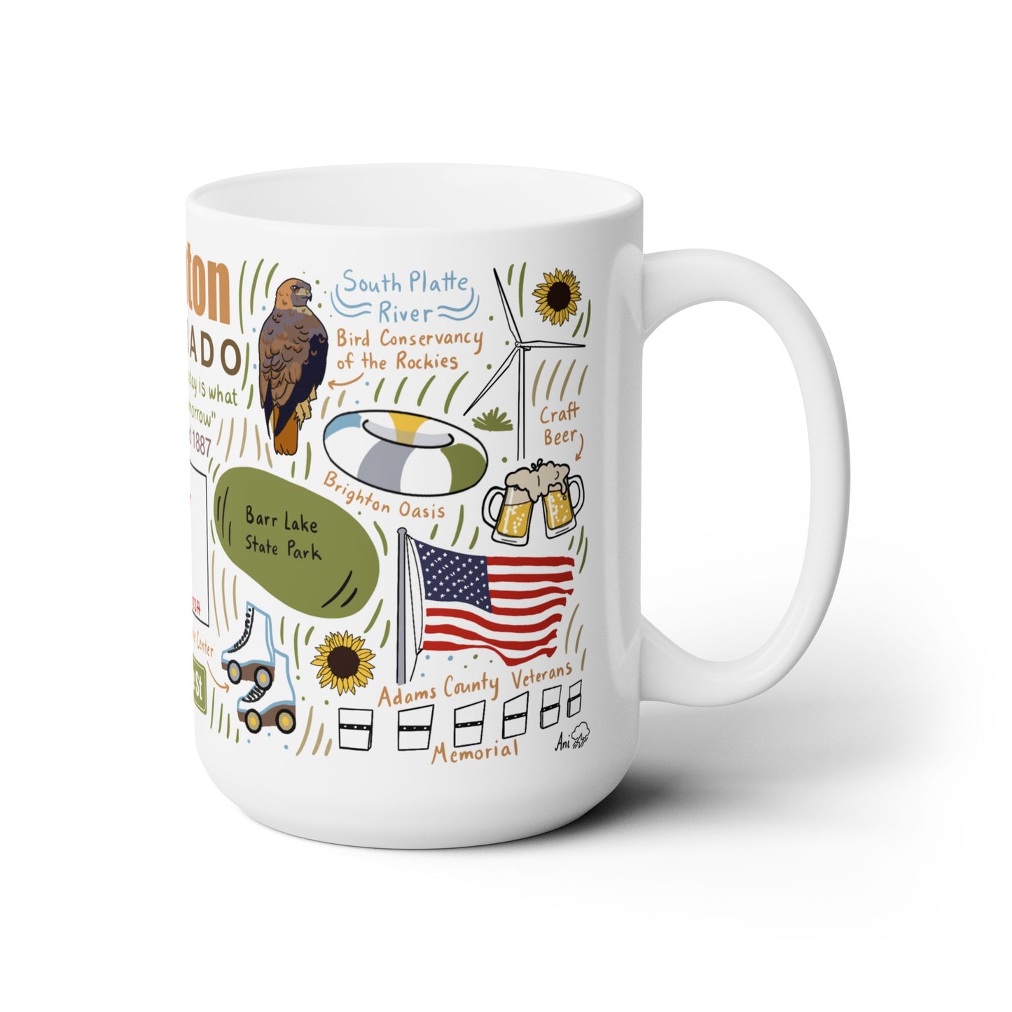 Brighton Colorado - Ceramic Mug 15oz